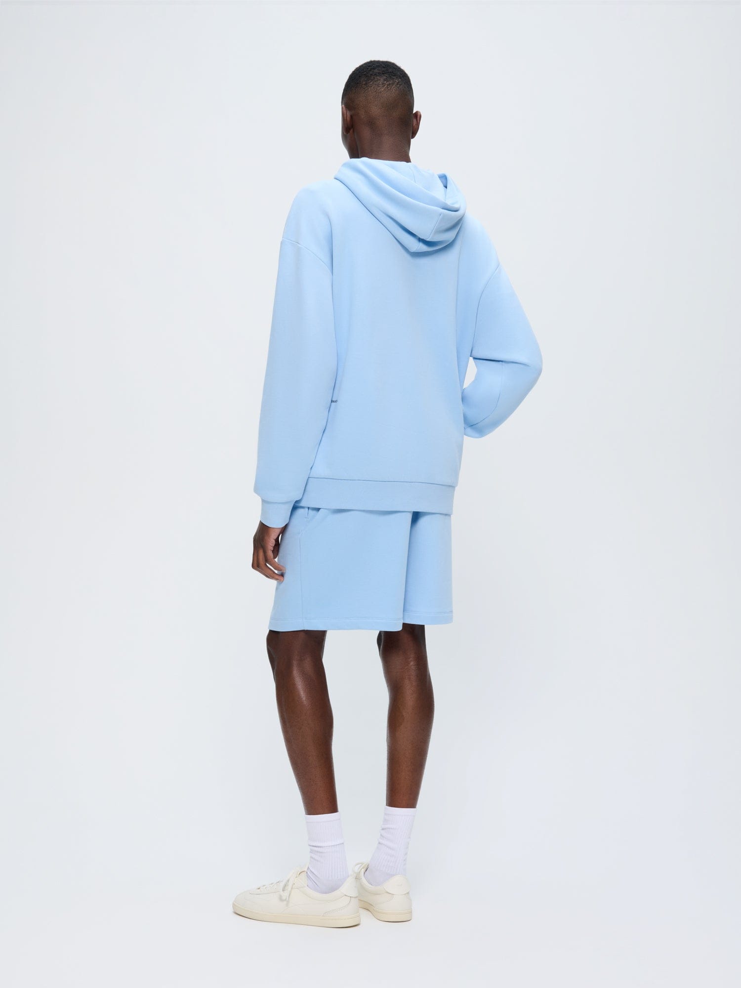 Mens 365 Midweight Mid Length Shorts—Dewdrop Blue