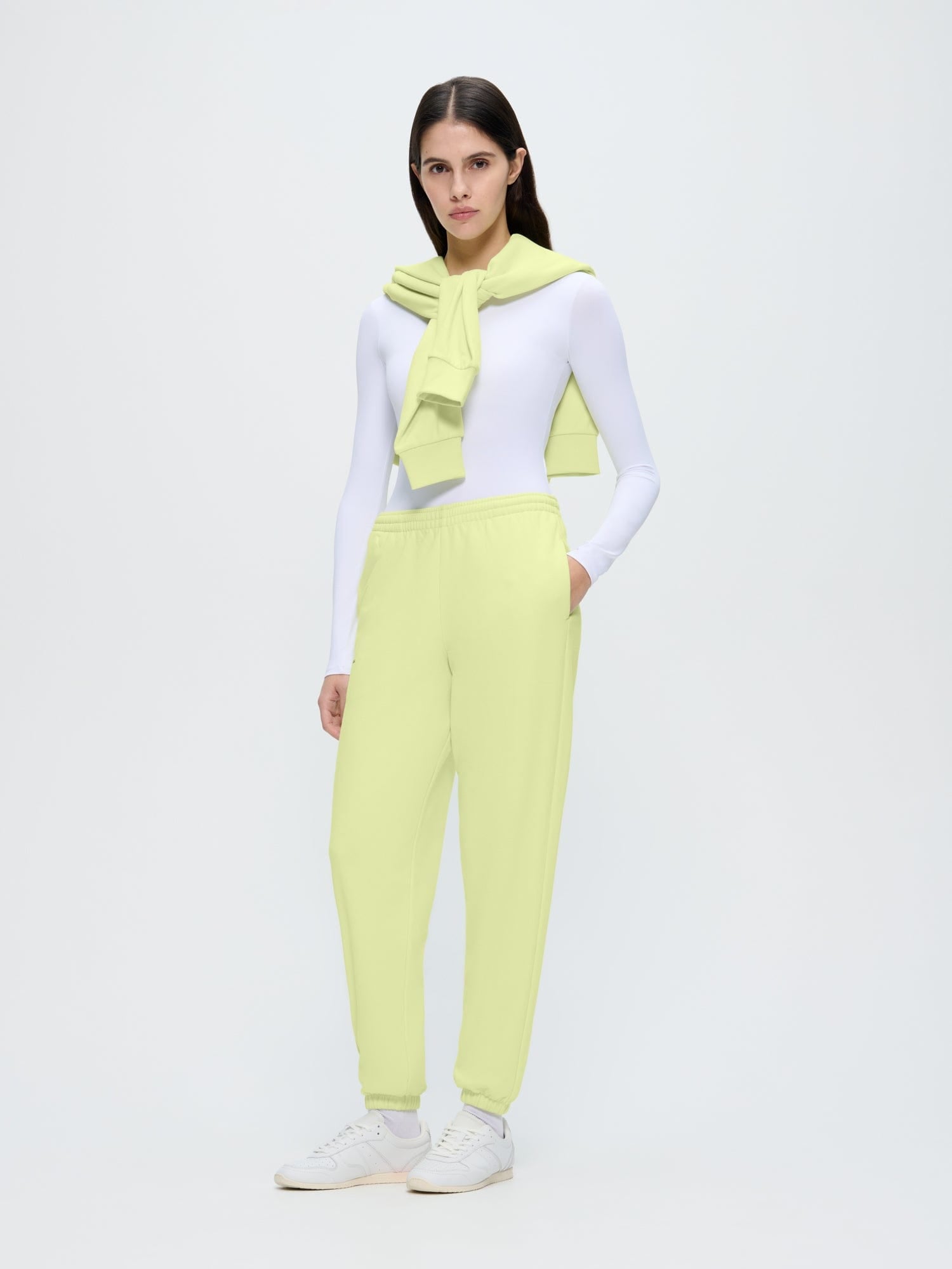 Womens 365 Midweight Track Pants—Soft Lime