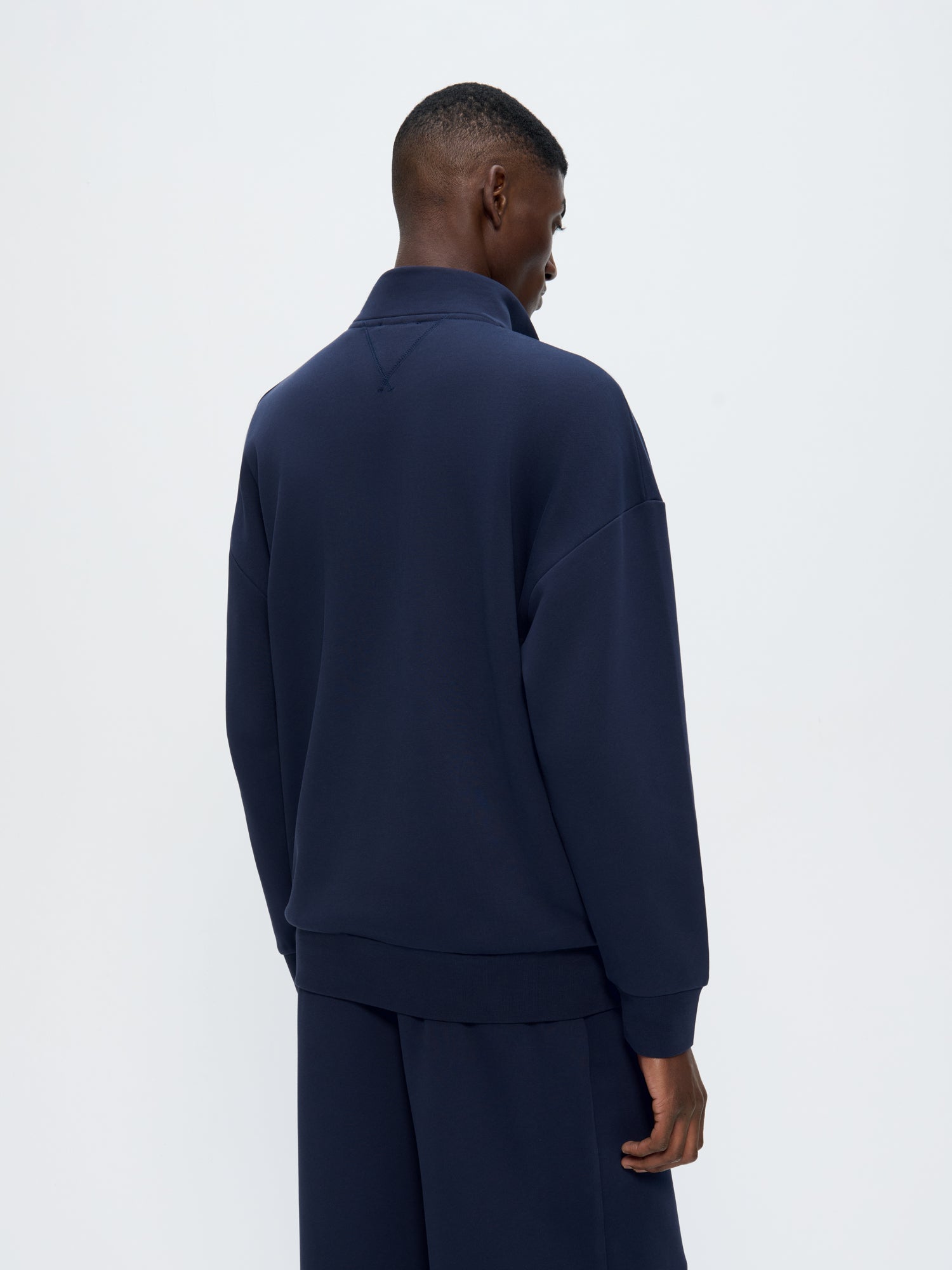 Mens Zip Up Sweatshirt—Midnight Navy