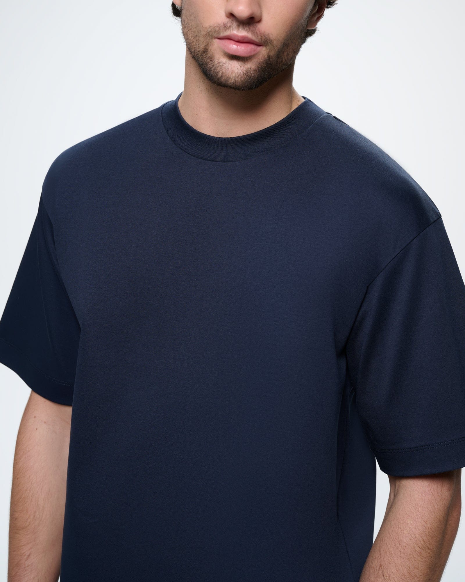 Oversize Touch Soft XSIDE XL NAVY Tシャツ advantage twelve Women's Waikiki LC - S6BN72Z8-CRP - T-Shirt トップス