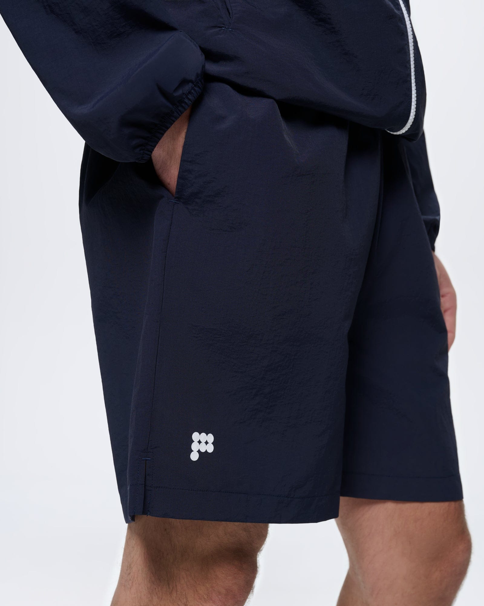 Mens Recycled Nylon Shorts—Granite Navy