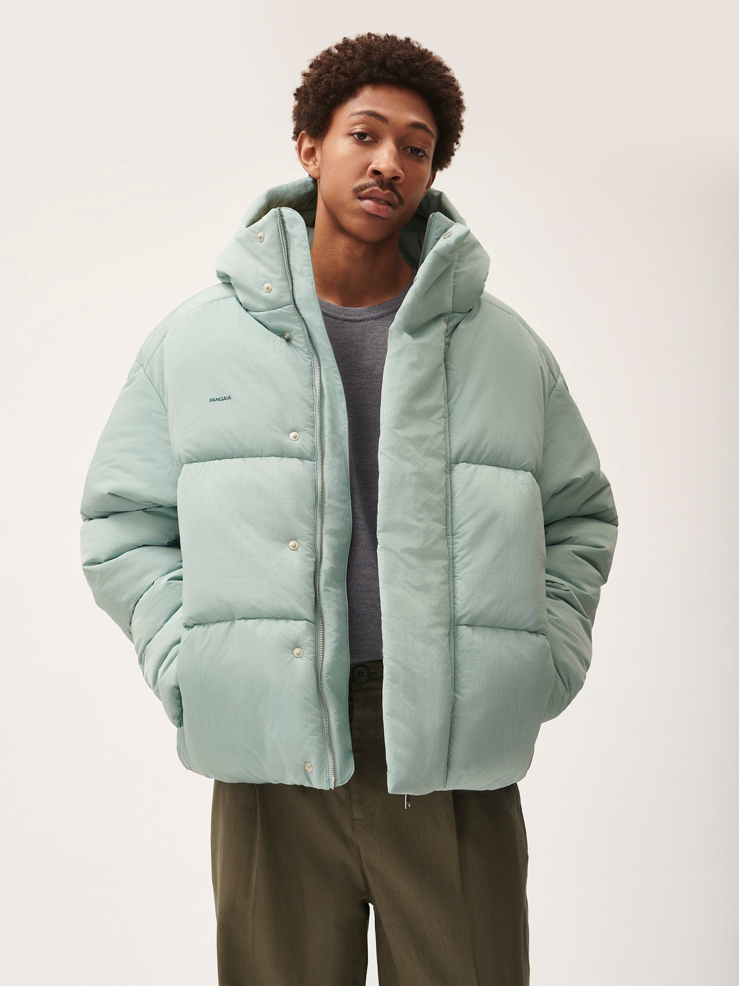 Light green sale puffer jacket