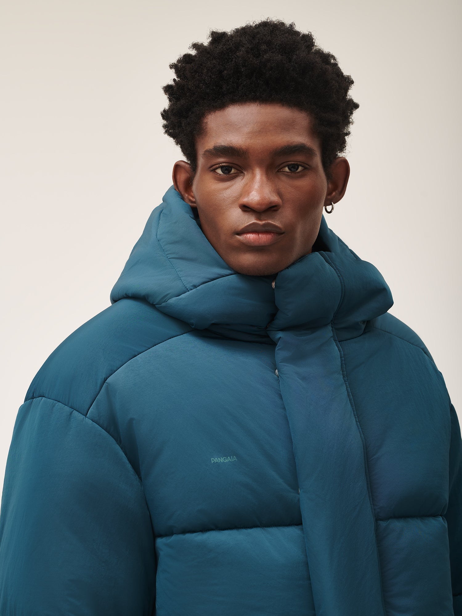 Men’s Flower-warmth Recycled Nylon Puffer - Storm Blue - Pangaia