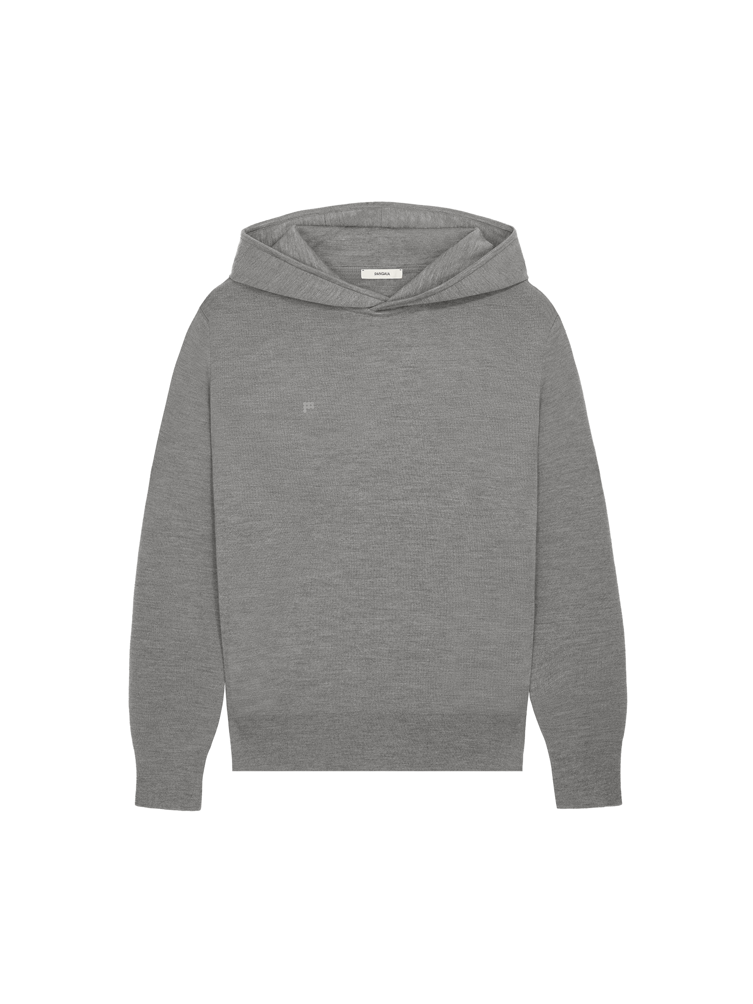 Mens DNA Regenerative Merino Wool Hoodie grey marl