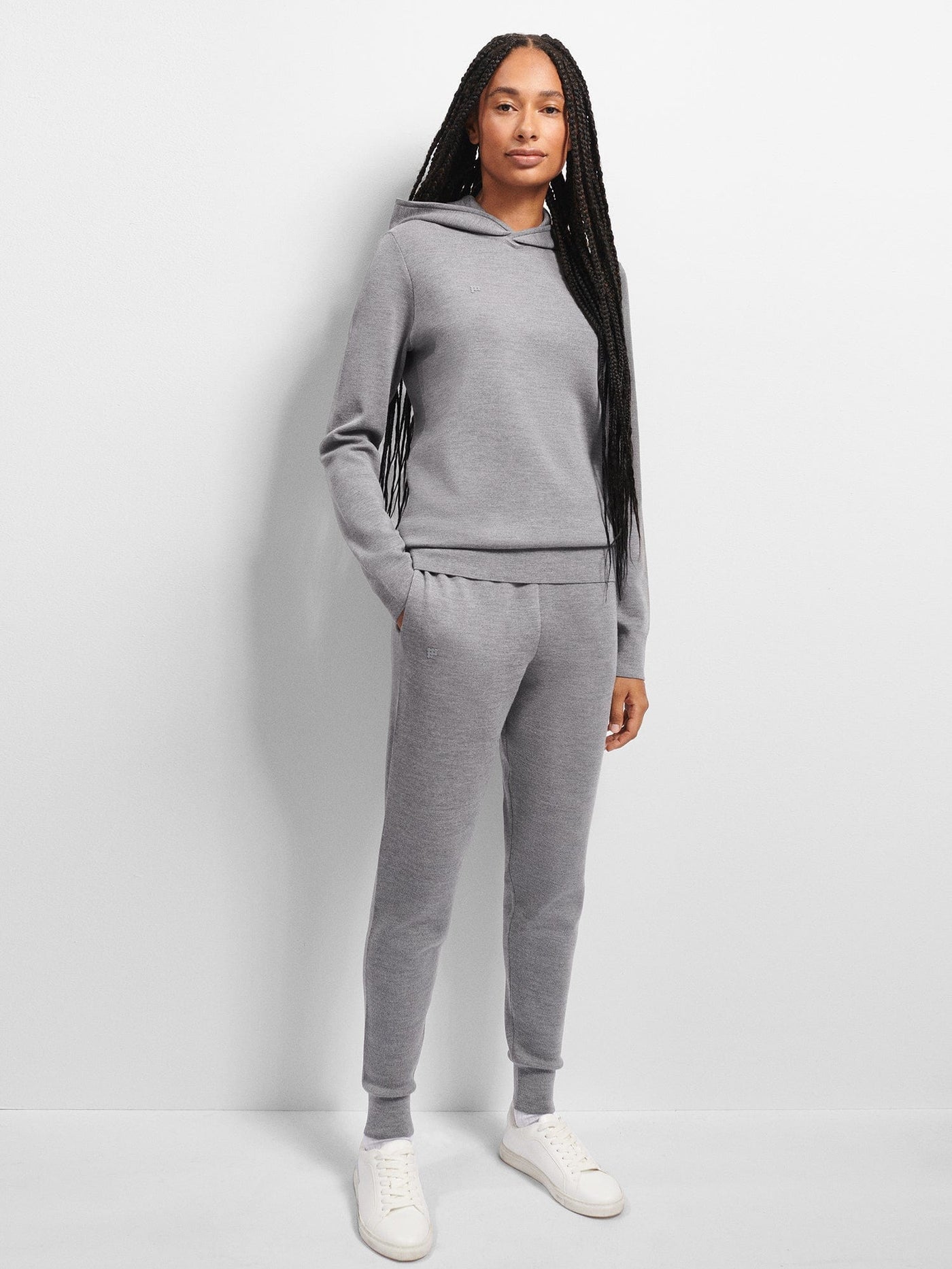 Stretch Wool-Blend Track Pants main image 1
