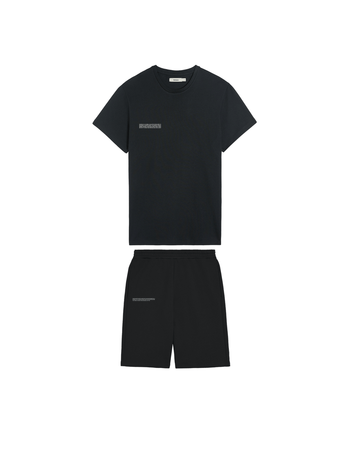 Mens 365 T-shirt and Long Shorts Bundle—Black