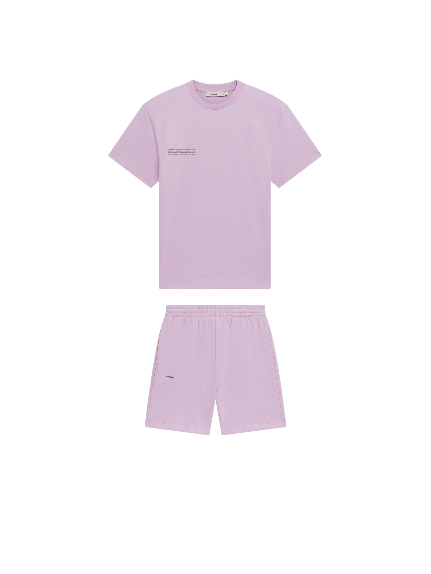 Mens 365 T-shirt and Mid-Length Shorts Bundle—Crocus Purple