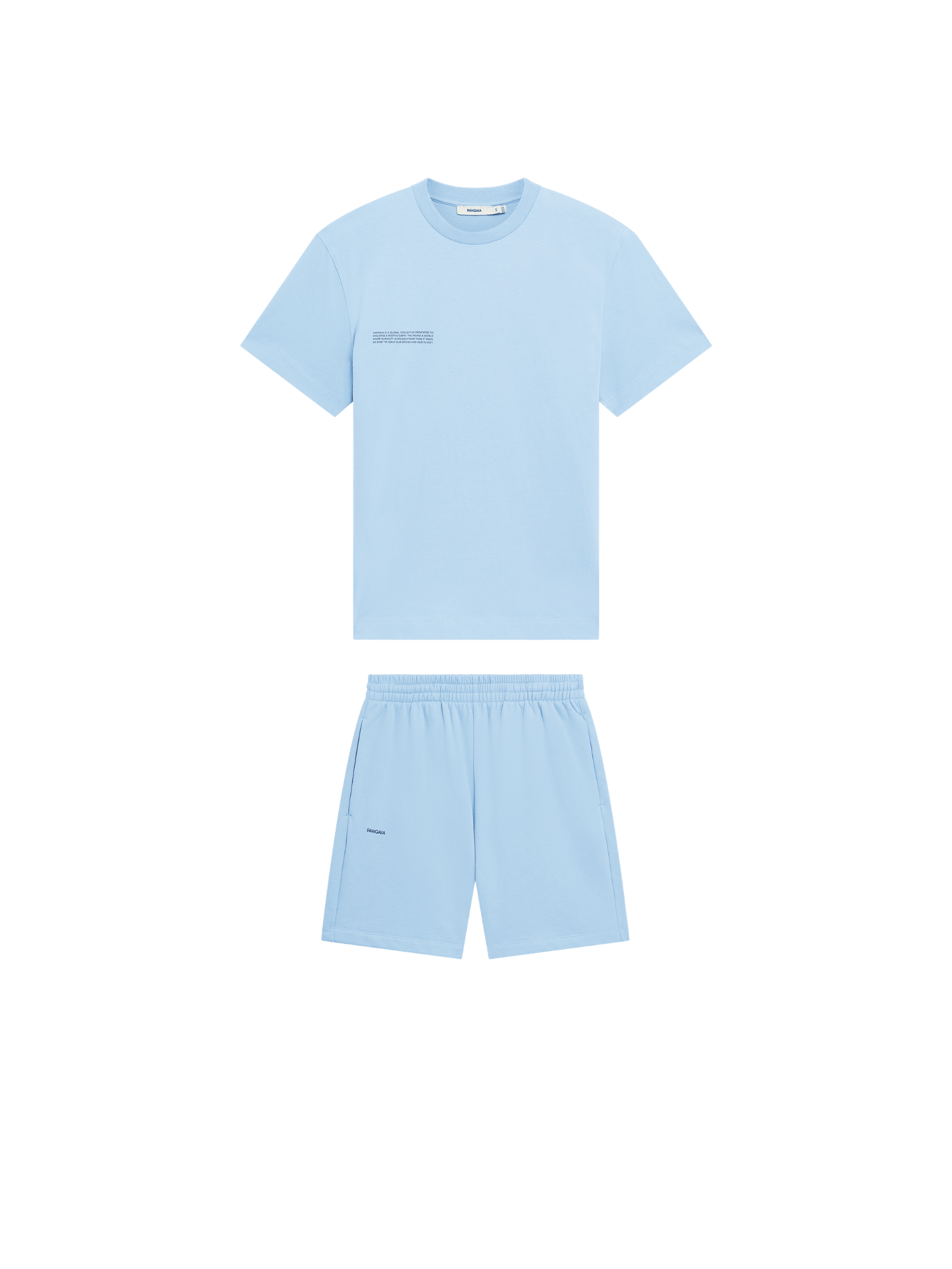 Womens 365 T-shirt and Mid-Length Shorts Bundle—Dewdrop Blue