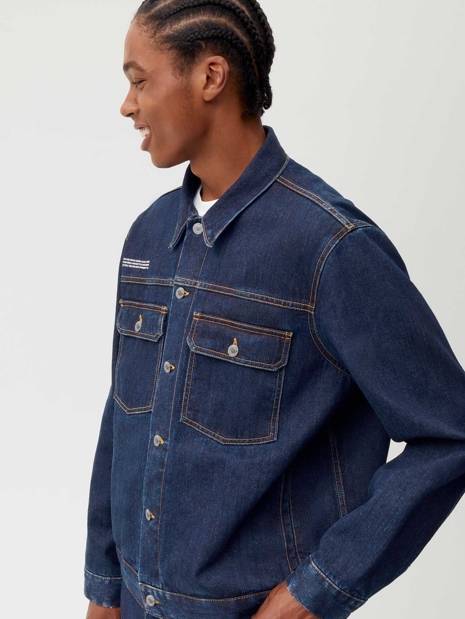 Nettle Denim Jacket Rinse Wash Male W