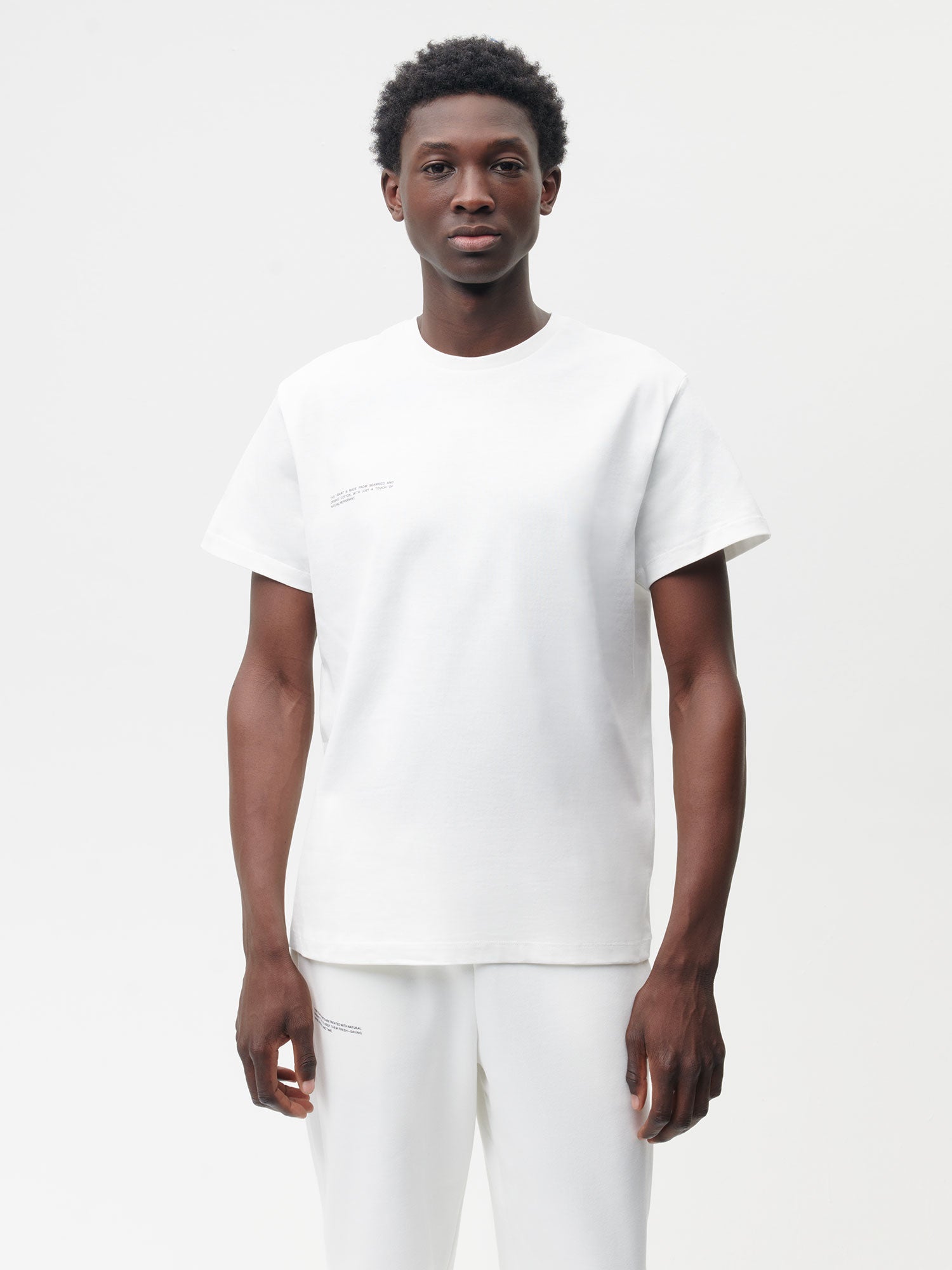 Cotton T-shirt With C-fiber™ Core - Off-white - Pangaia