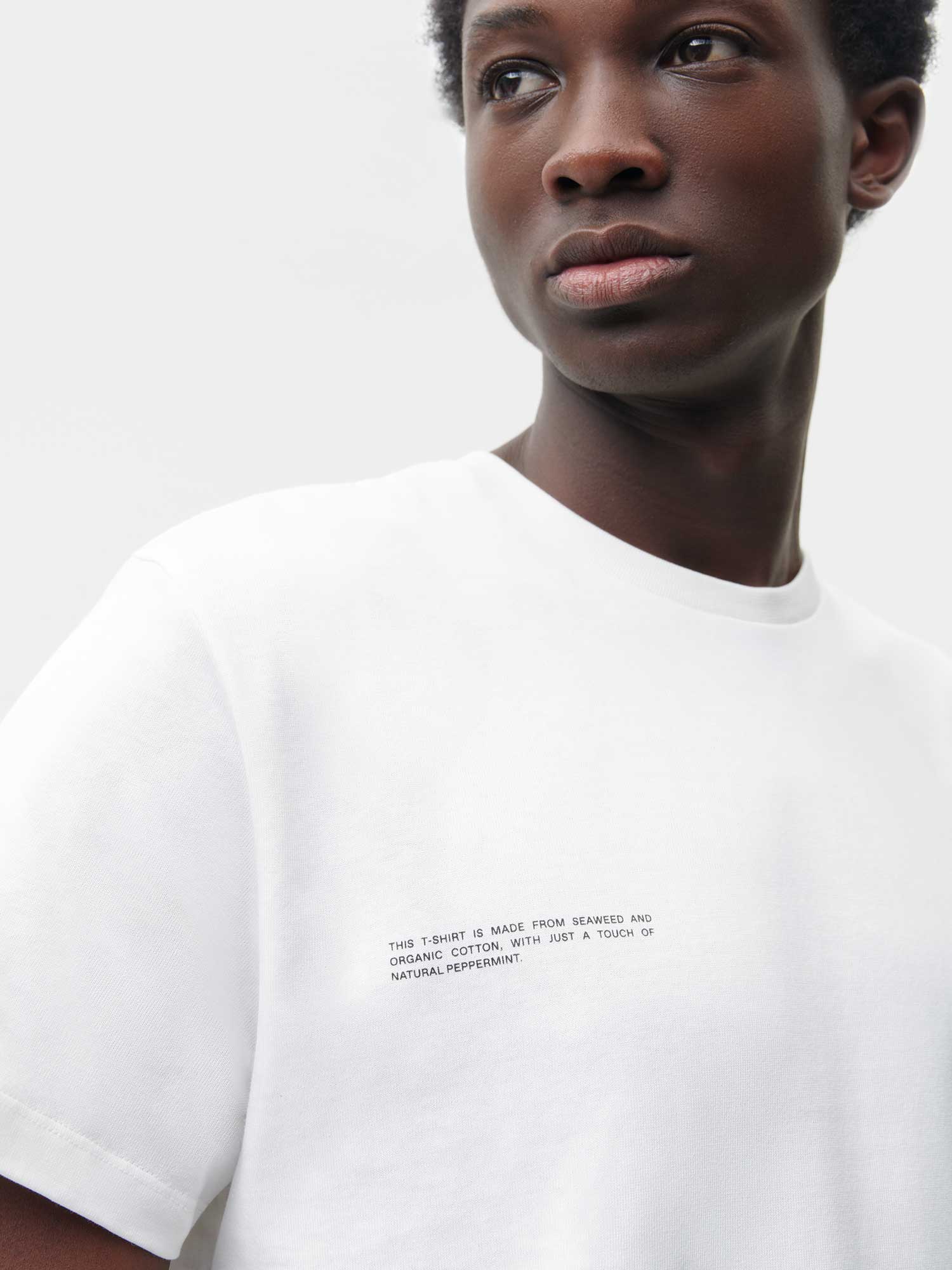 Cotton T-shirt With C-fiber™ Core - Off-white - Pangaia