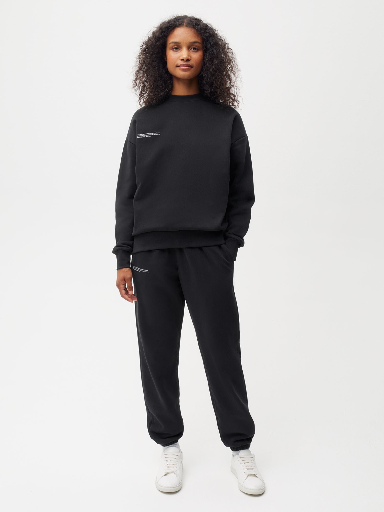 Black 365 Midweight Track Pants | Pangaia