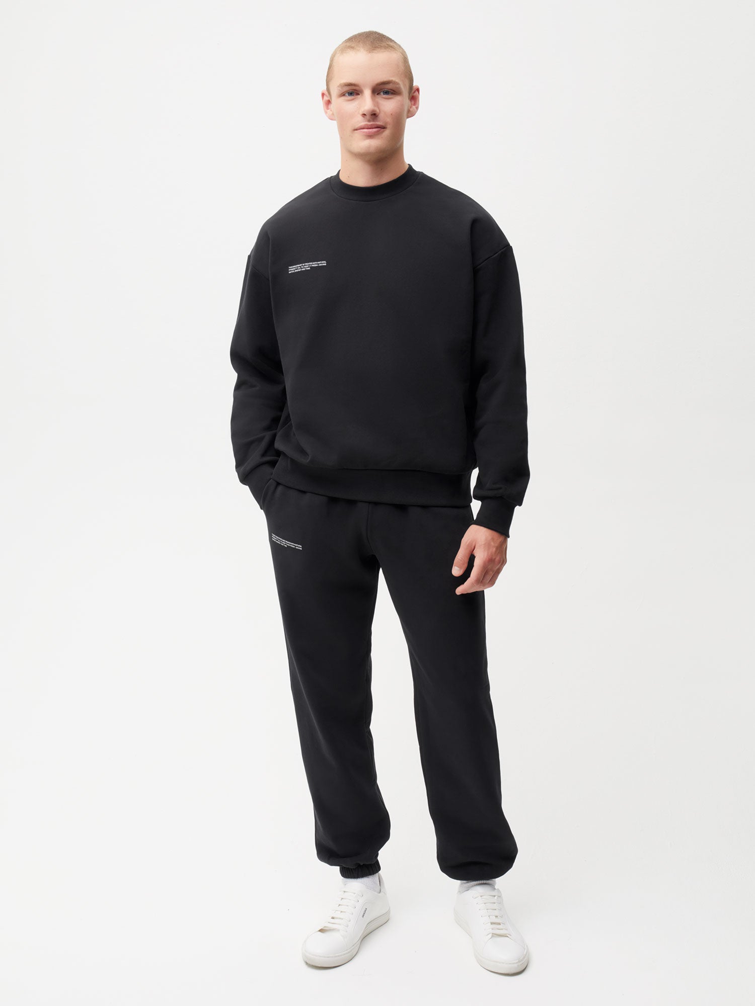 365 Midweight Track Pants - Black - Pangaia