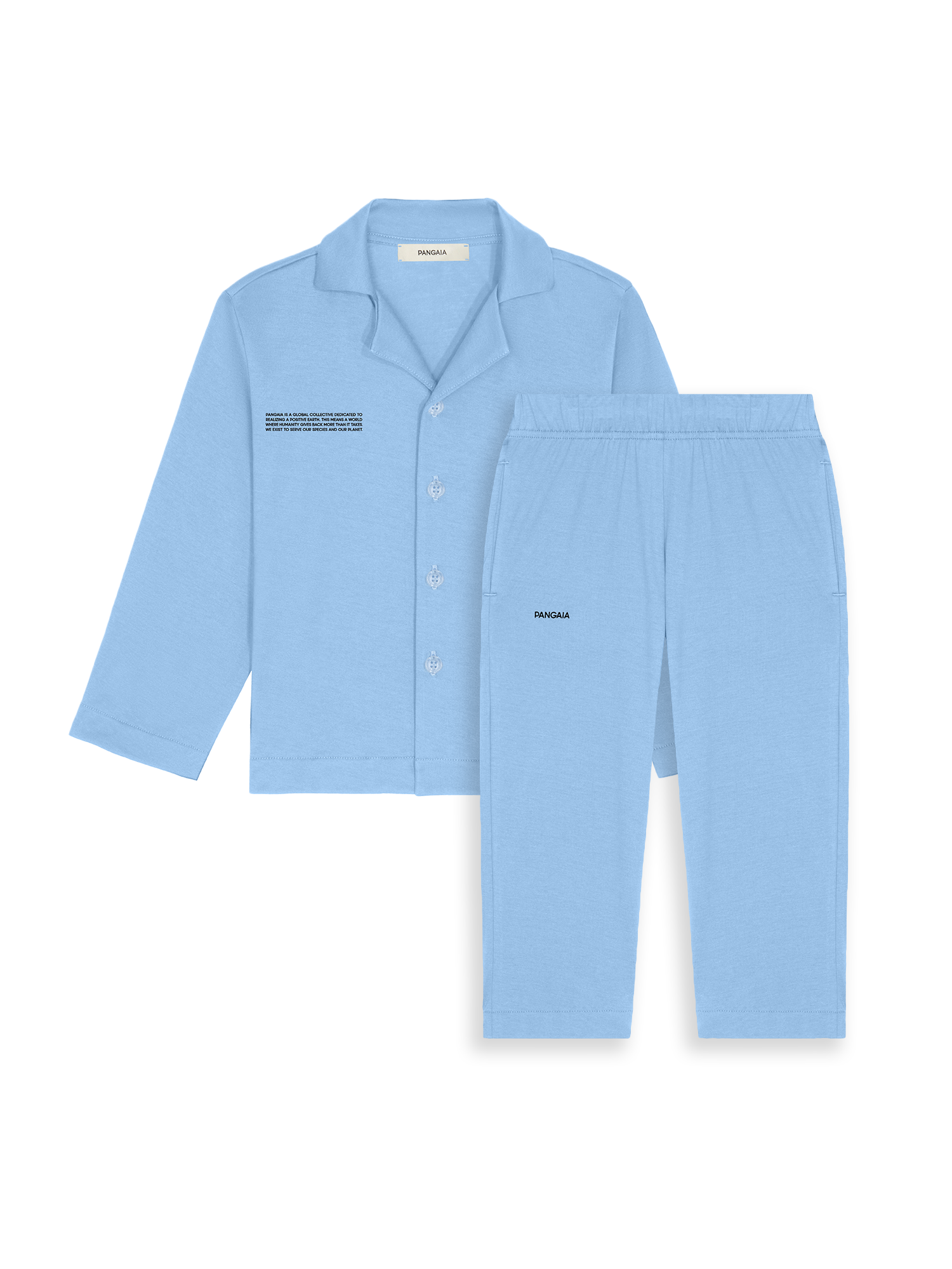 Kids' 365 Lightweight Long Pyjama Set—lake blue