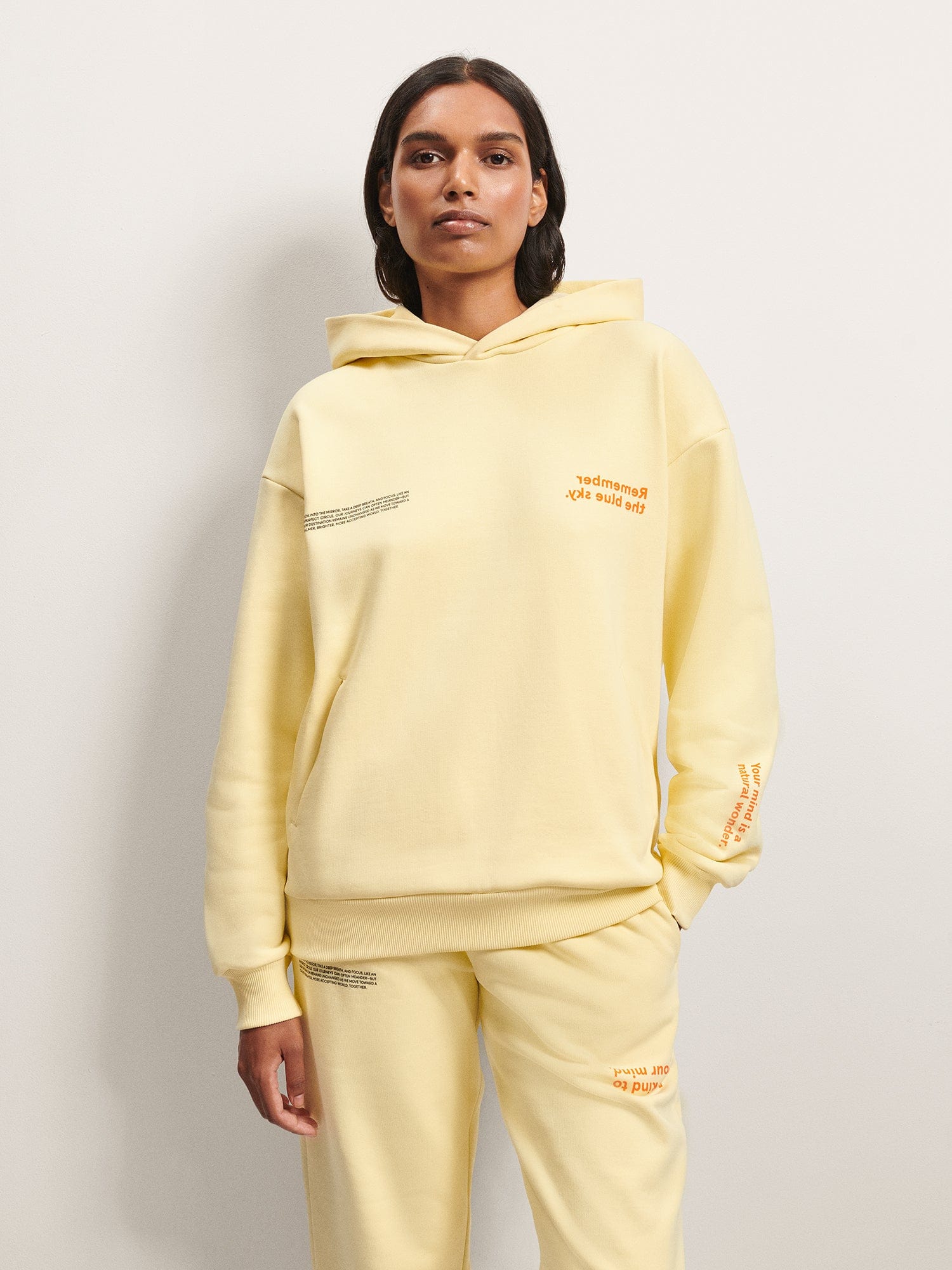 PANGAIA x Headspace Hoodie happy yellow