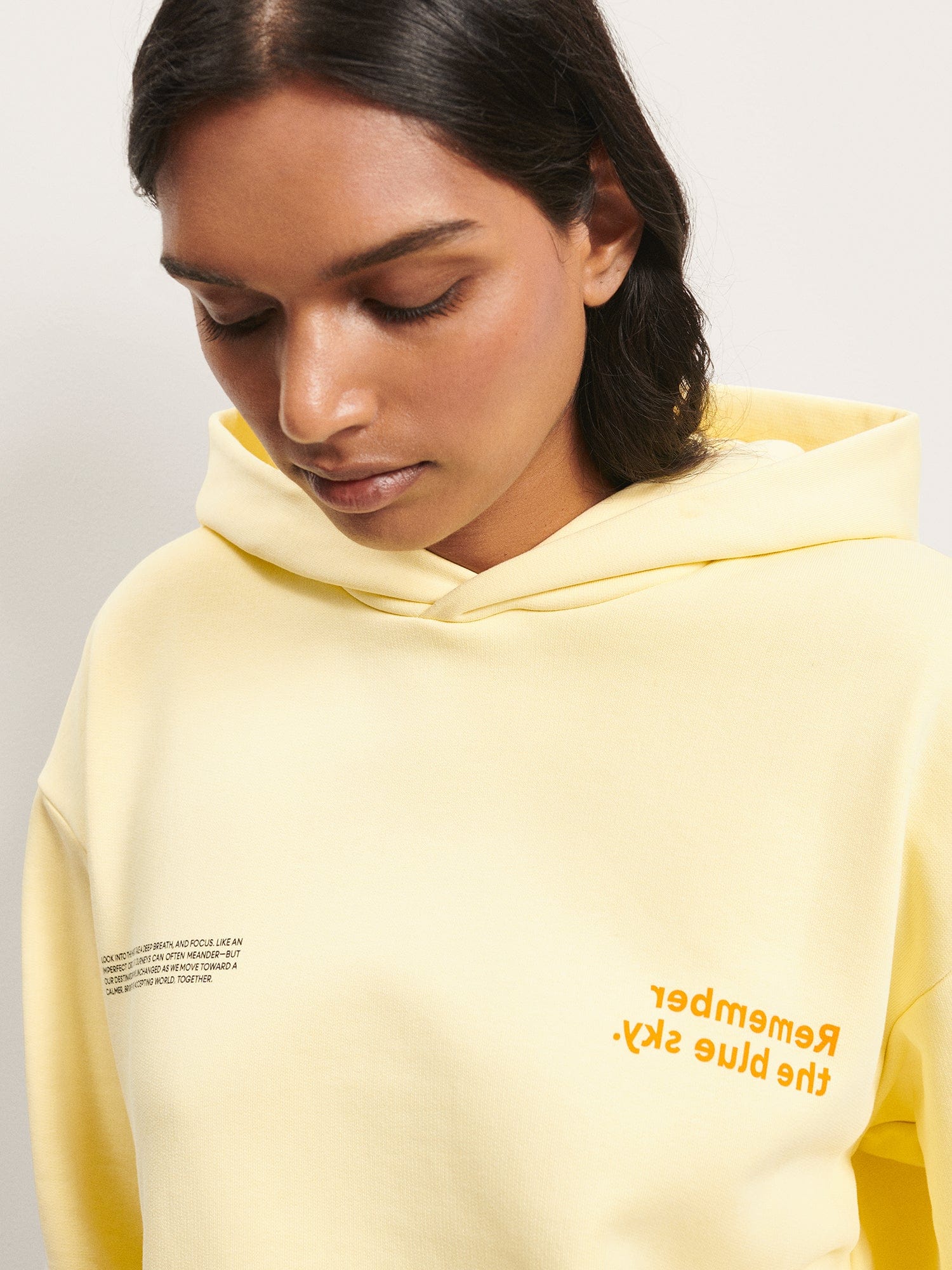 PANGAIA x Headspace Hoodie happy yellow