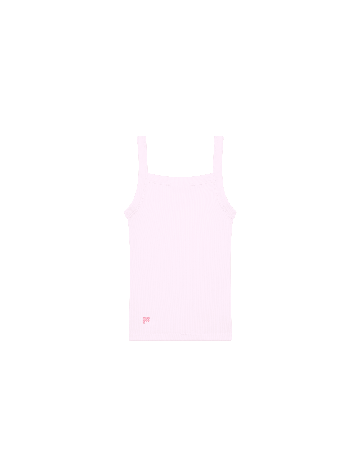 Womens Rib Square Neck Tank Top packshot, Light Lilac, form-fitting, organic cotton, lyocell, stretch, ultra-soft, lightweight
