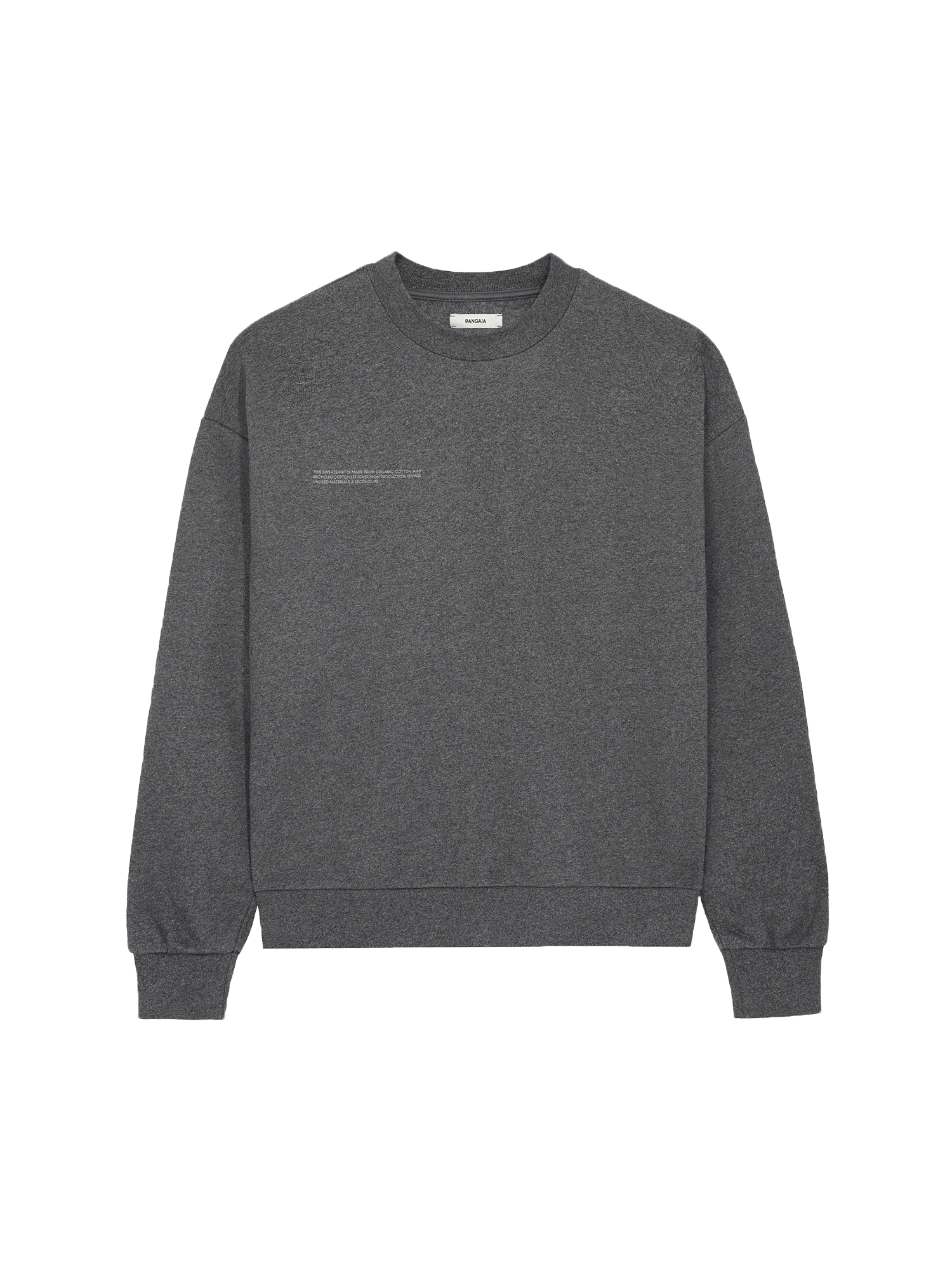 Reclaimed Cotton Sweatshirt Reclaim Charcoal Pangaia