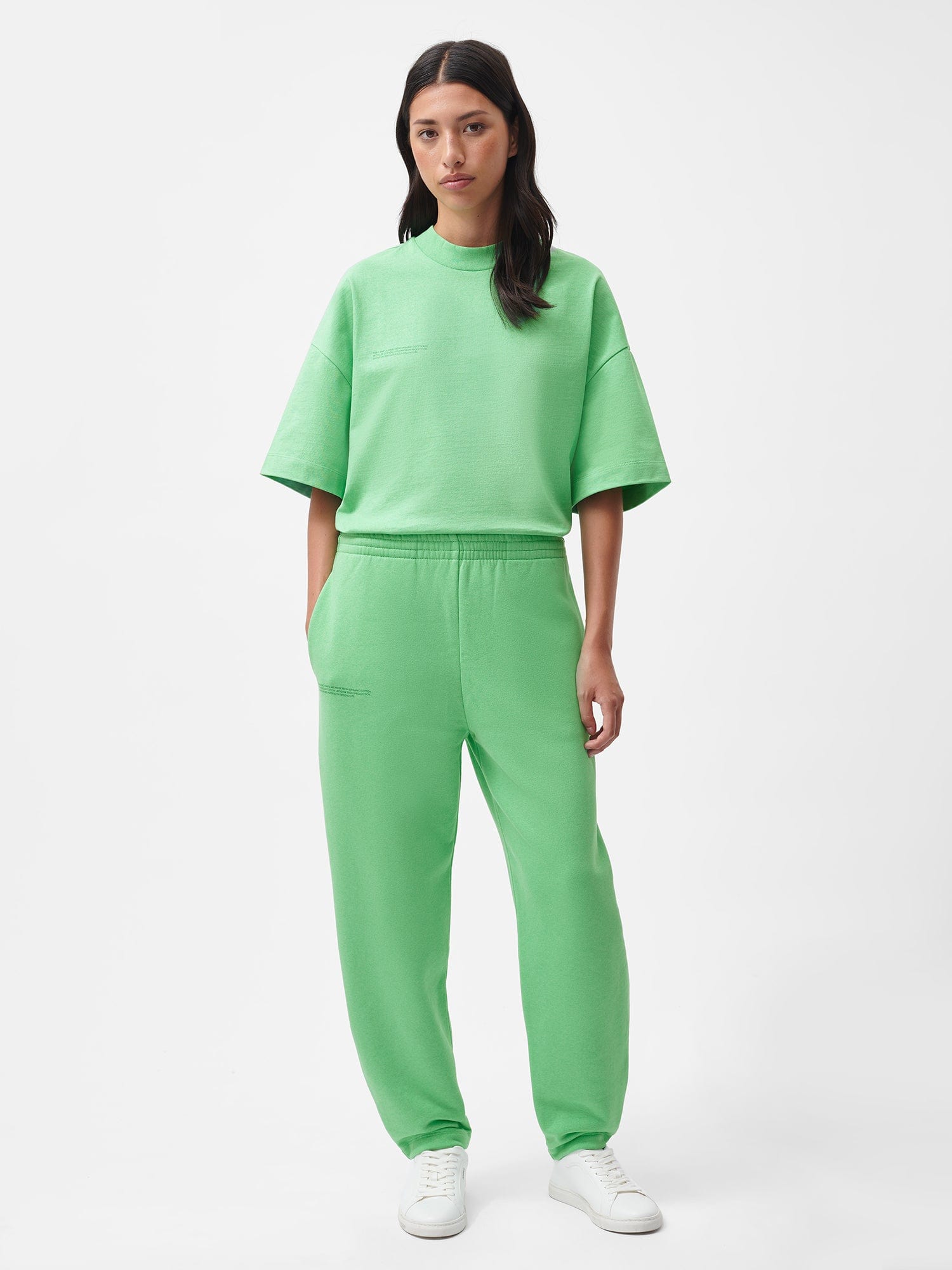 Reclaimed Cotton Barrel leg Track Pants Reclaim Jade Pangaia