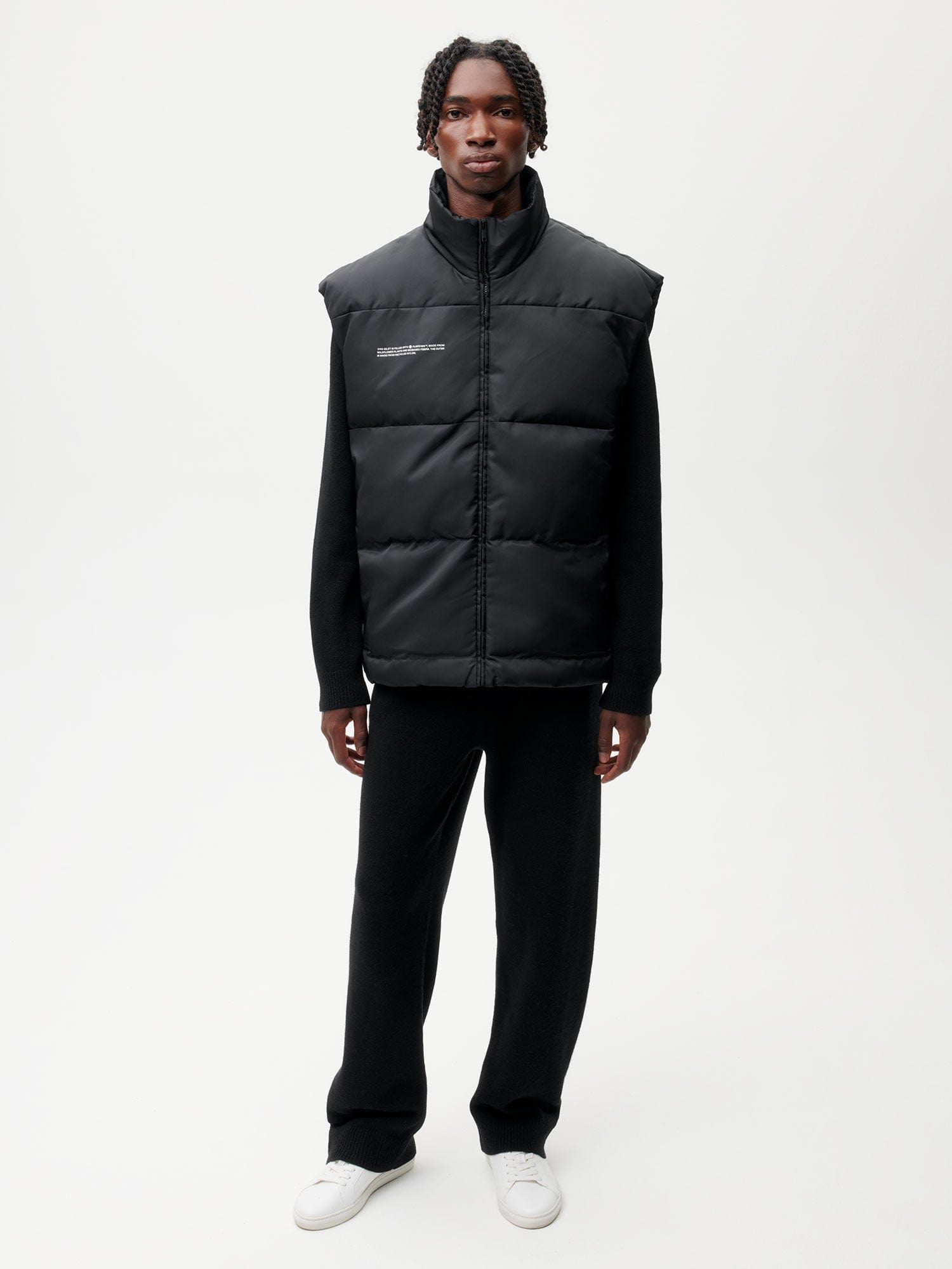 Recycled Nylon FLWRDWN Gilet—black male-3