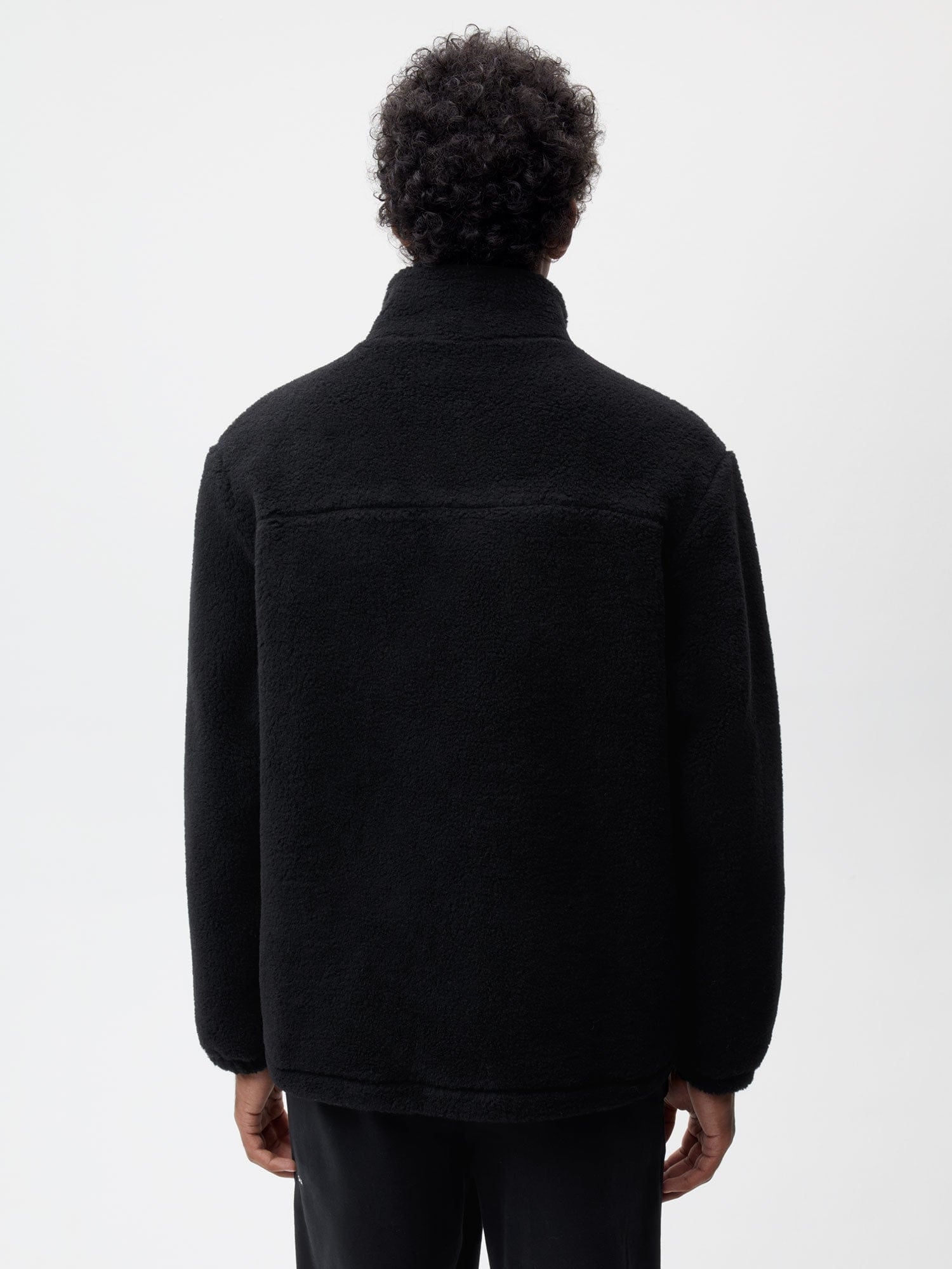 Recycled Wool Fleece Jacket—black male