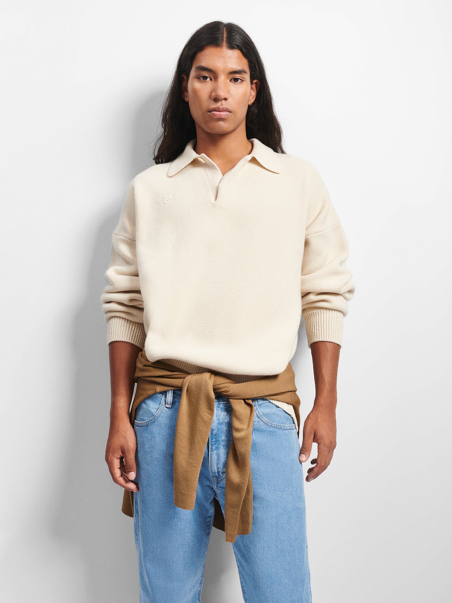 Recycled_Cashmere_Polo_Sweater_Ecru_Ivory_Male-1