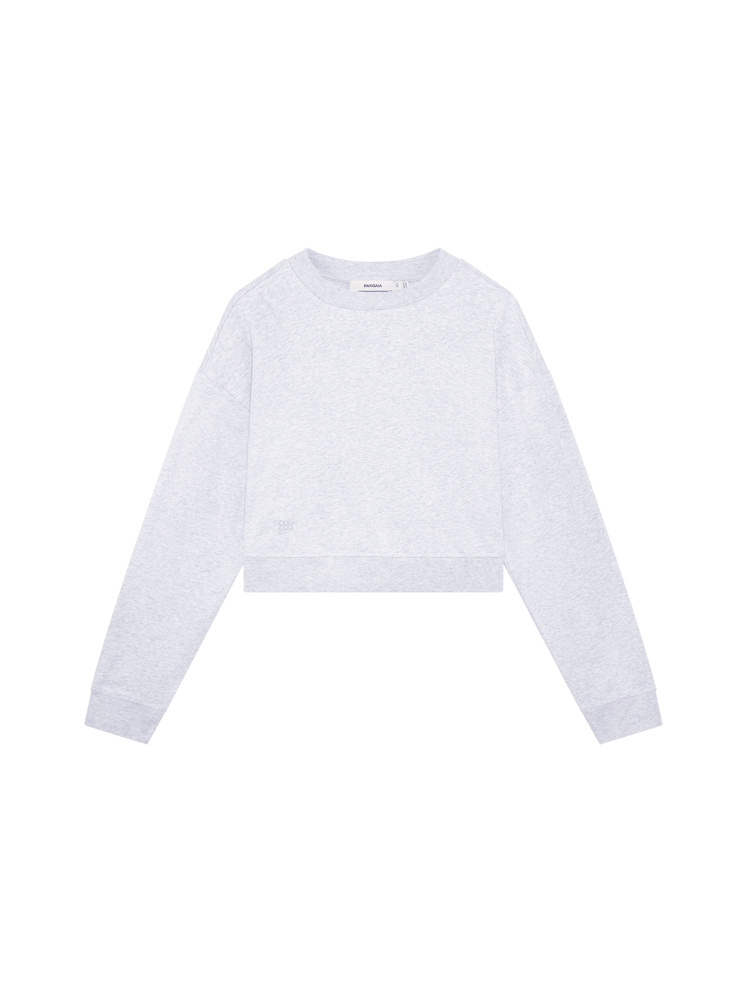 Womens Cropped Sweatshirt—Grey Marl