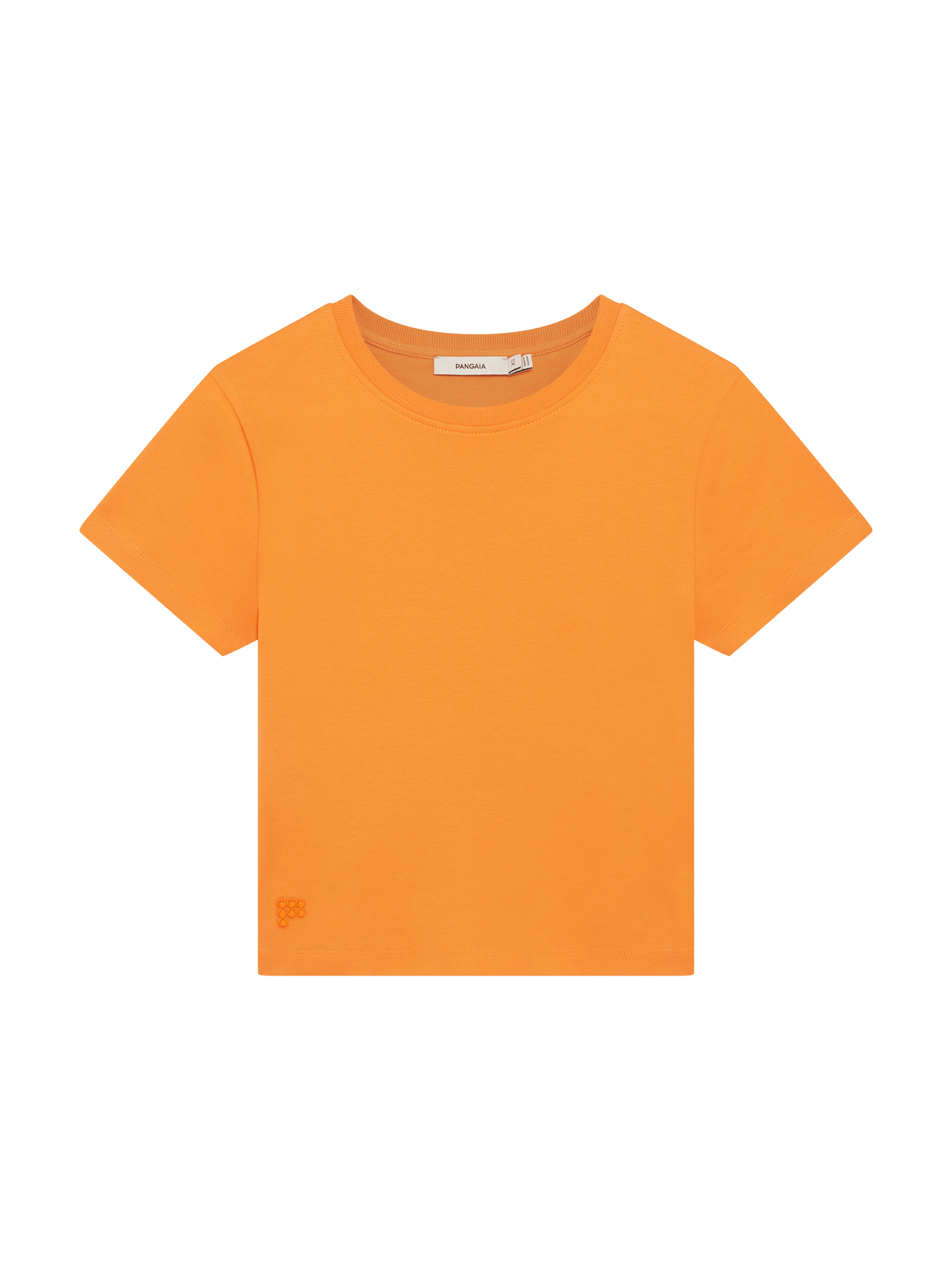 Womens Summer Cropped T-Shirt—Saffron Orange