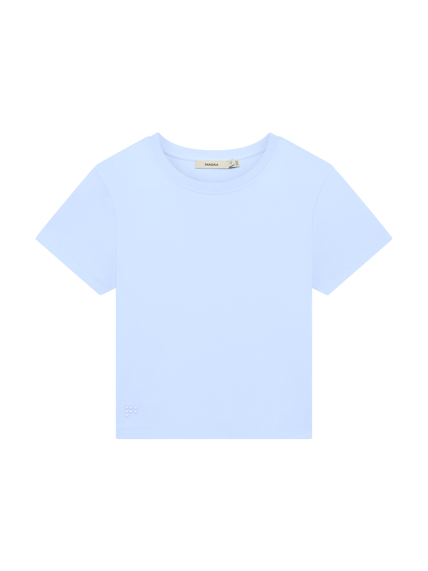 Womens Summer Cropped T-Shirt—Wildflower Blue