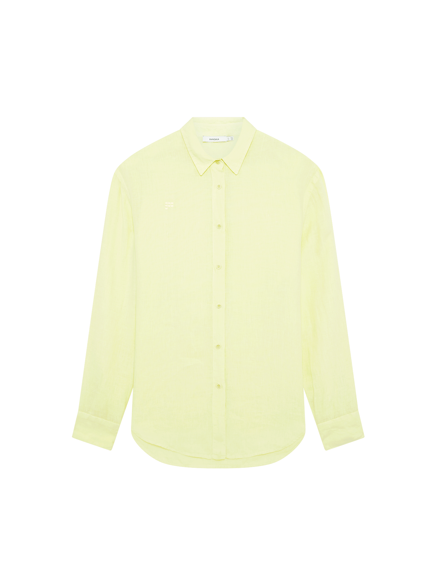 Womens Linen Overshirt—Soft Lime