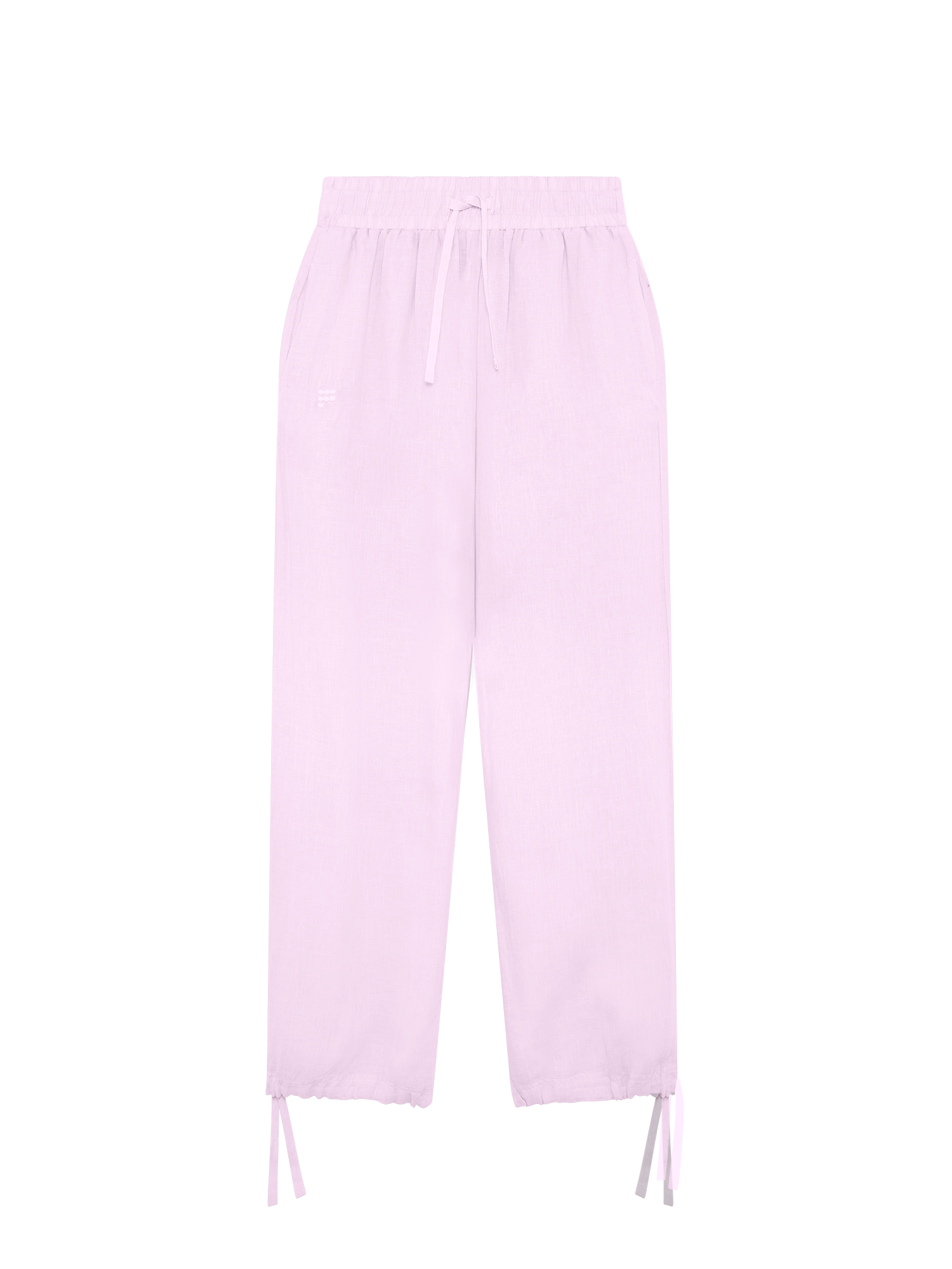 Womens Linen Trousers—Light Lilac
