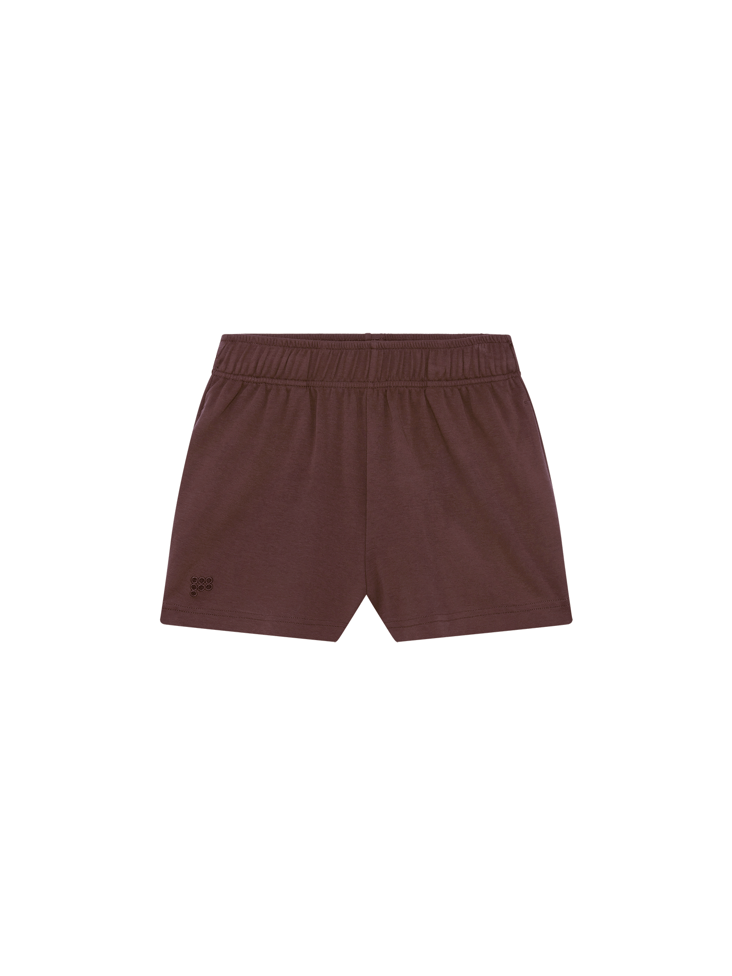 Womens Cotton Shorts—Mahogany Brown