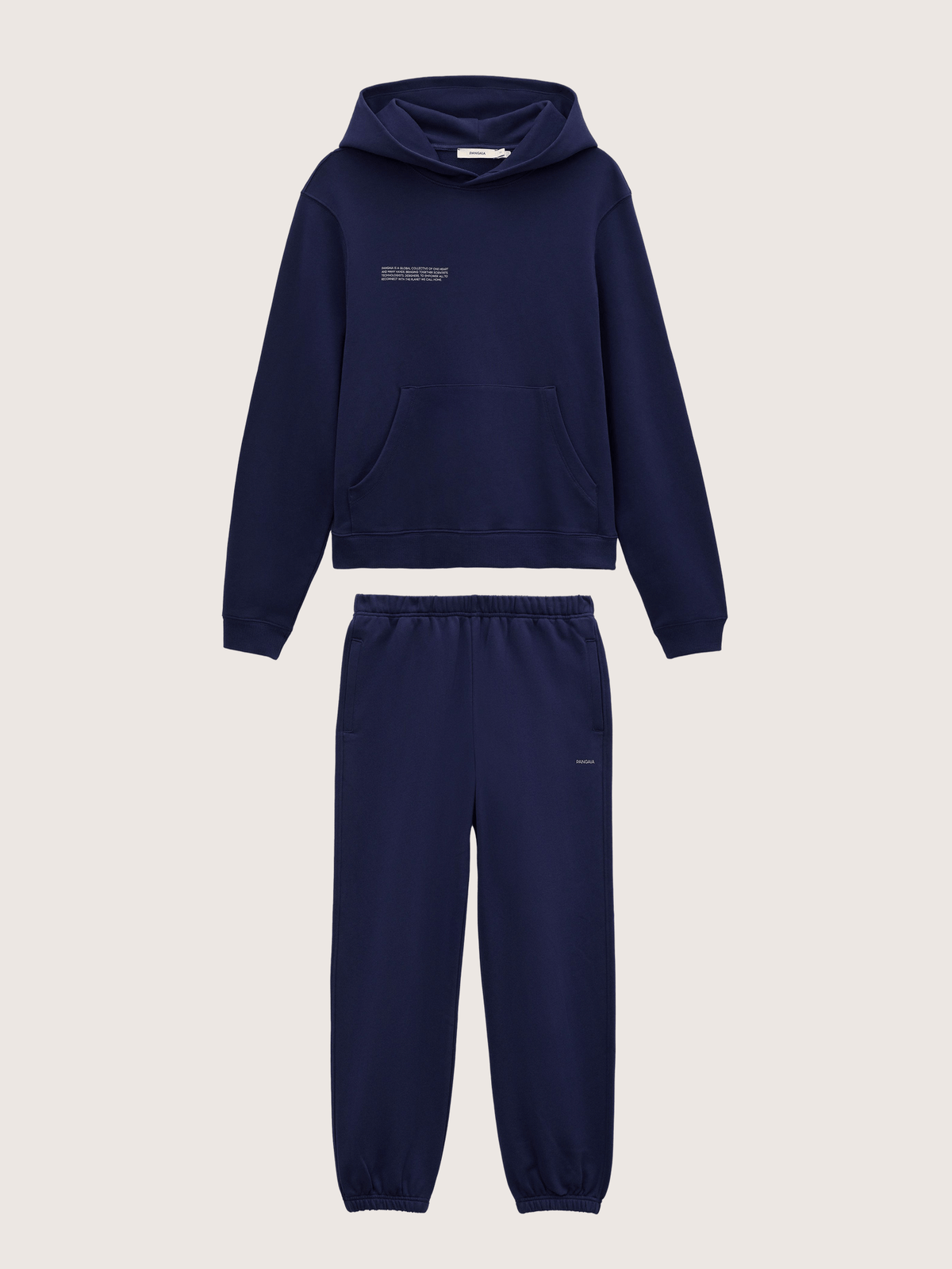 Womens Midweight Hoodie and Track Pants Set—Ocean Navy