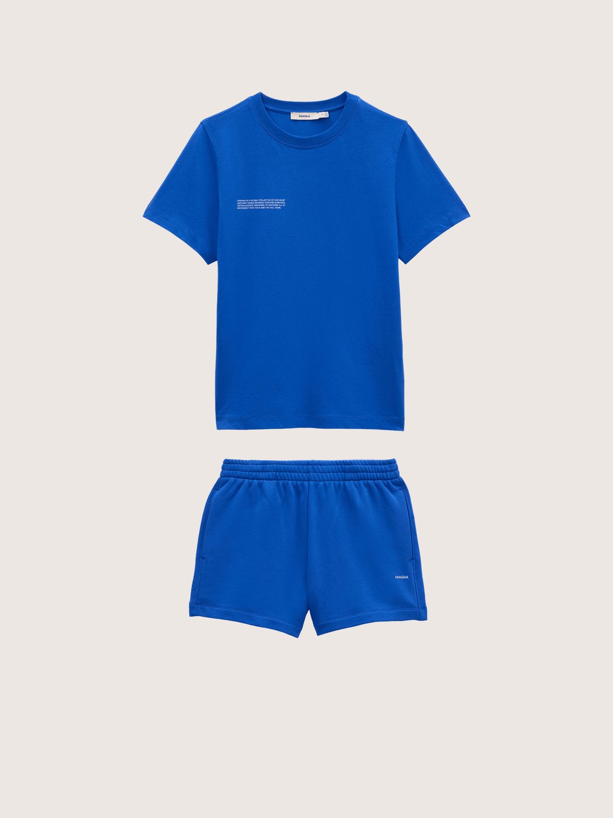 Womens Midweight T-Shirt and Shorts Set—Gaia Blue