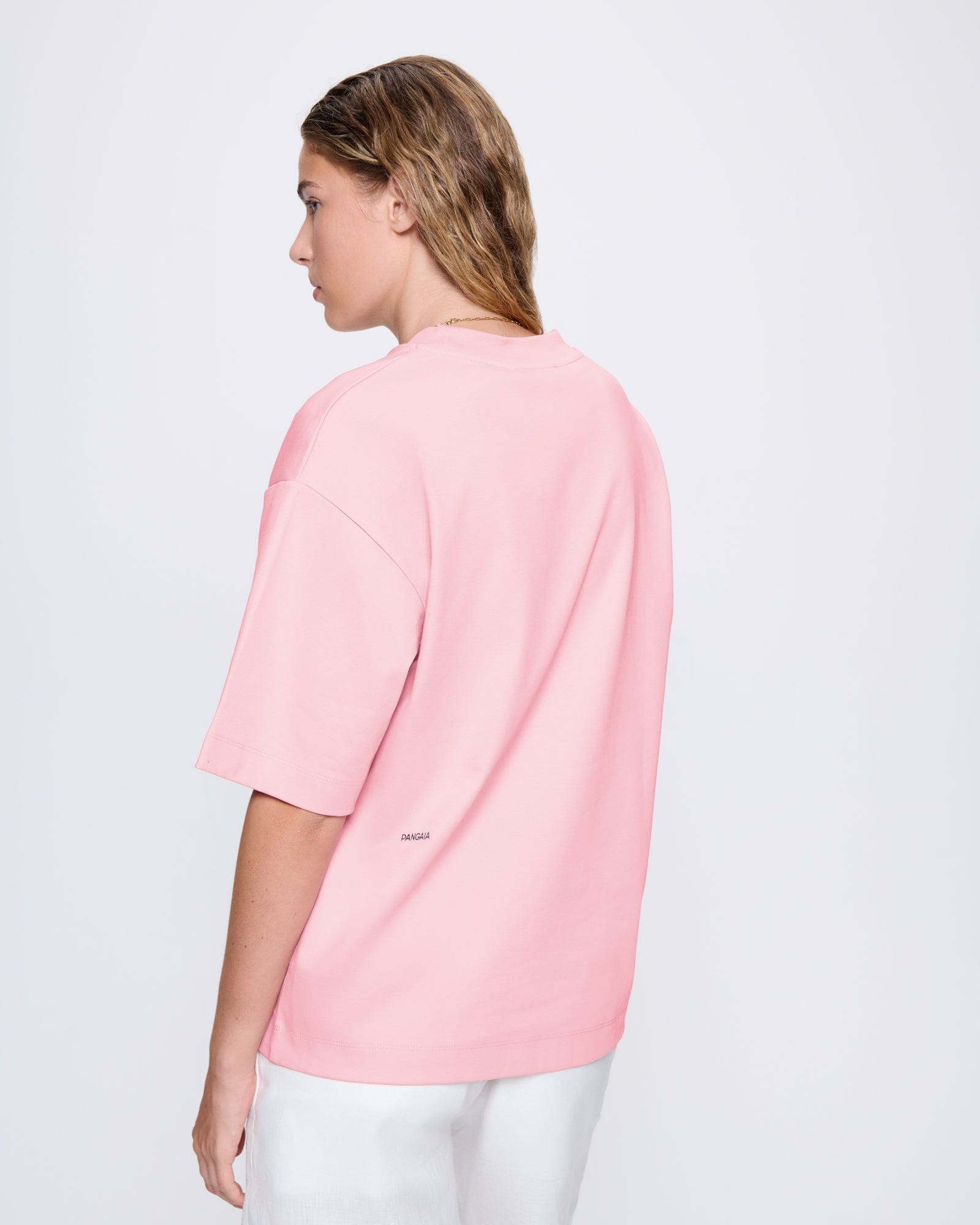 Archive Womens Interlock Oversized T-Shirt—Sakura Pink