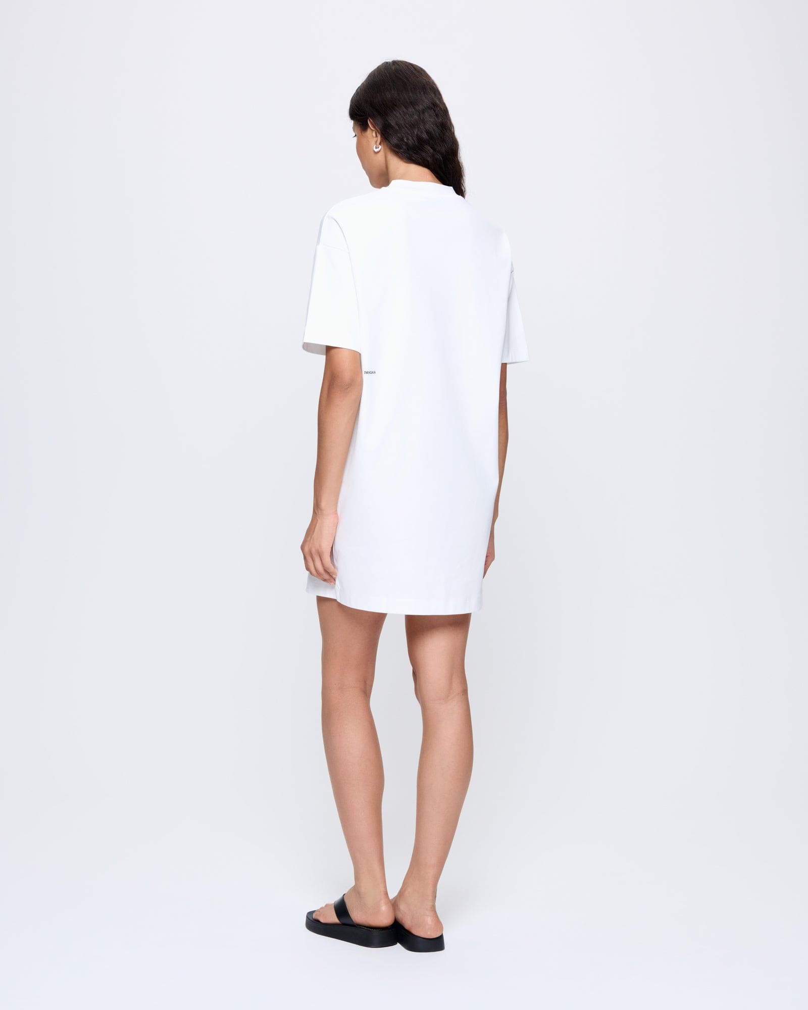 off white t shirt dress Cotton T-Shirt Dress in Off White