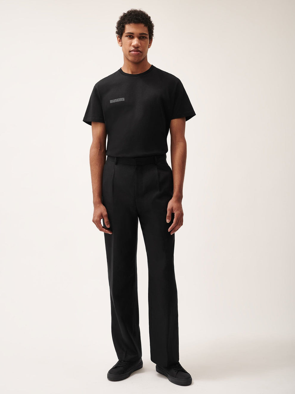 Men's Black Dna Fruit Fiber Tailored Trousers Pangaia