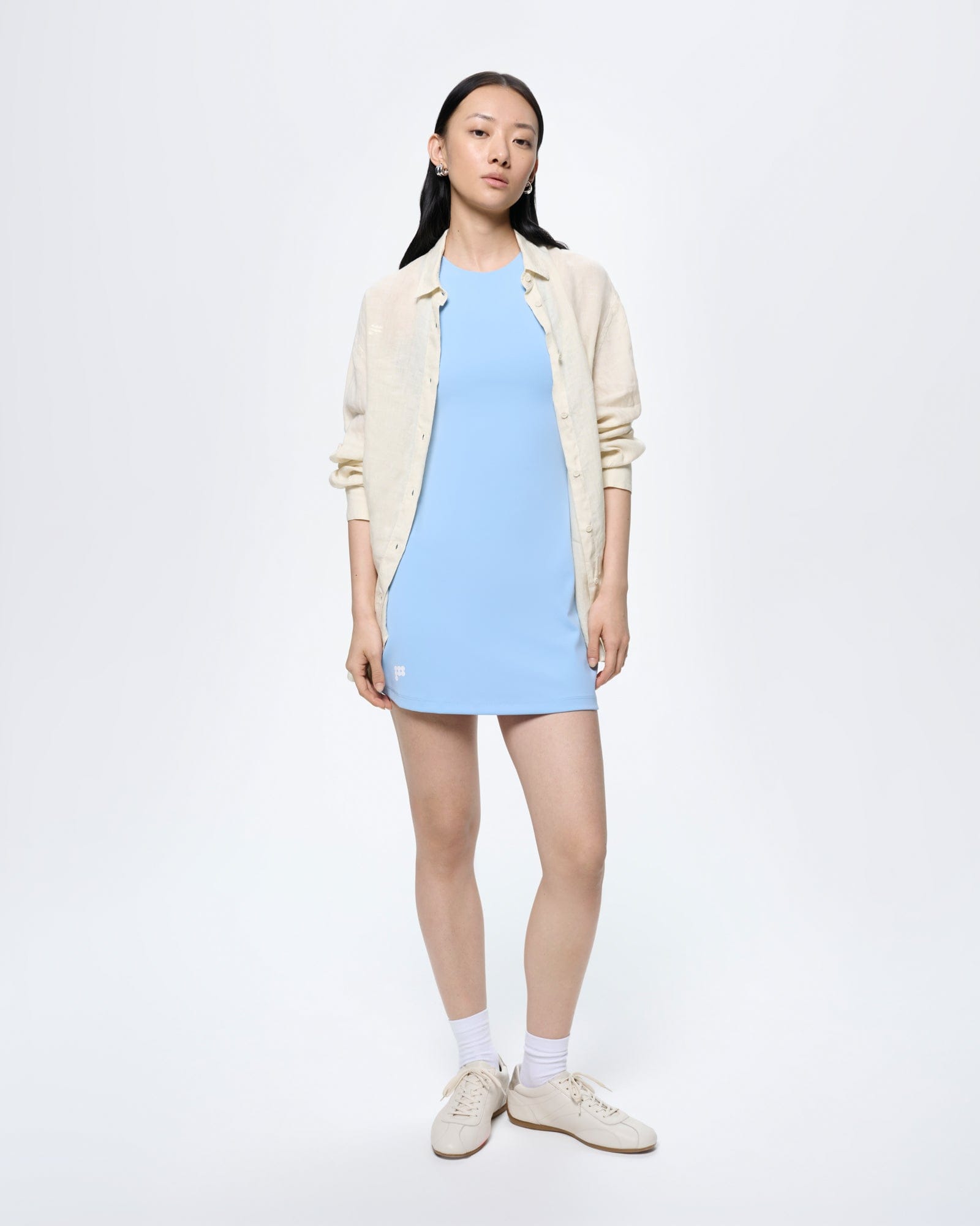 PANGAIA - Womens Court Side DressDewdrop Blue - S PANGAIA - Womens Court Side DressDewdrop Blue - S