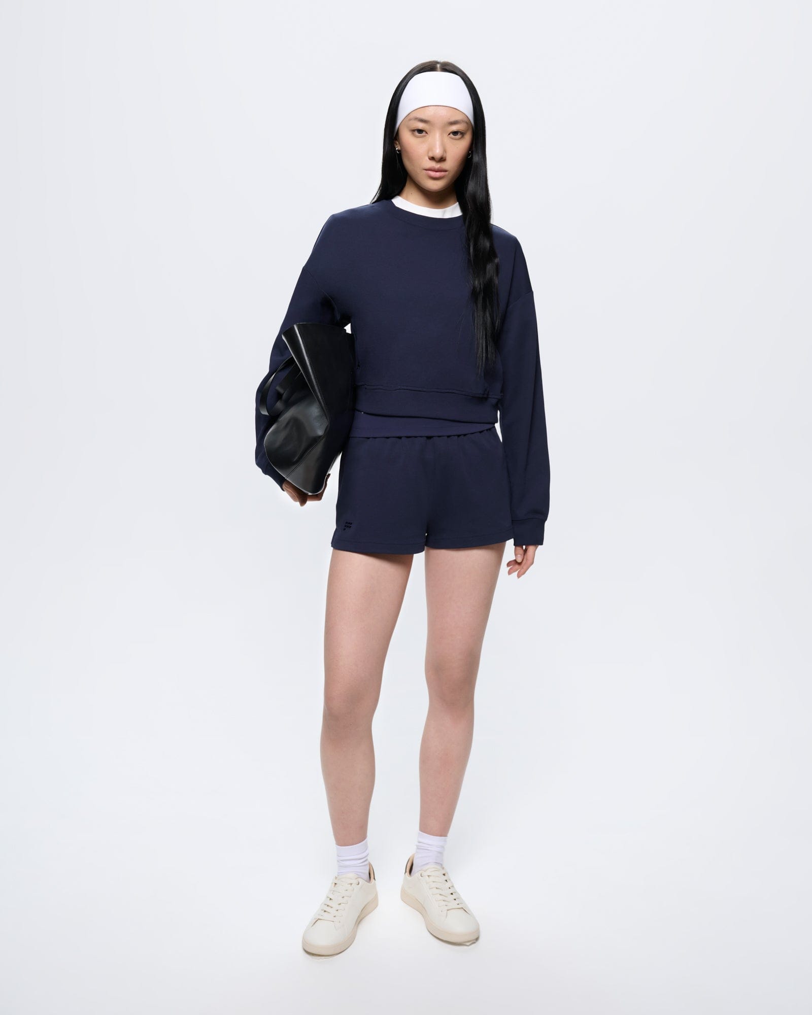 Womens Cropped Sweatshirt—Midnight Navy