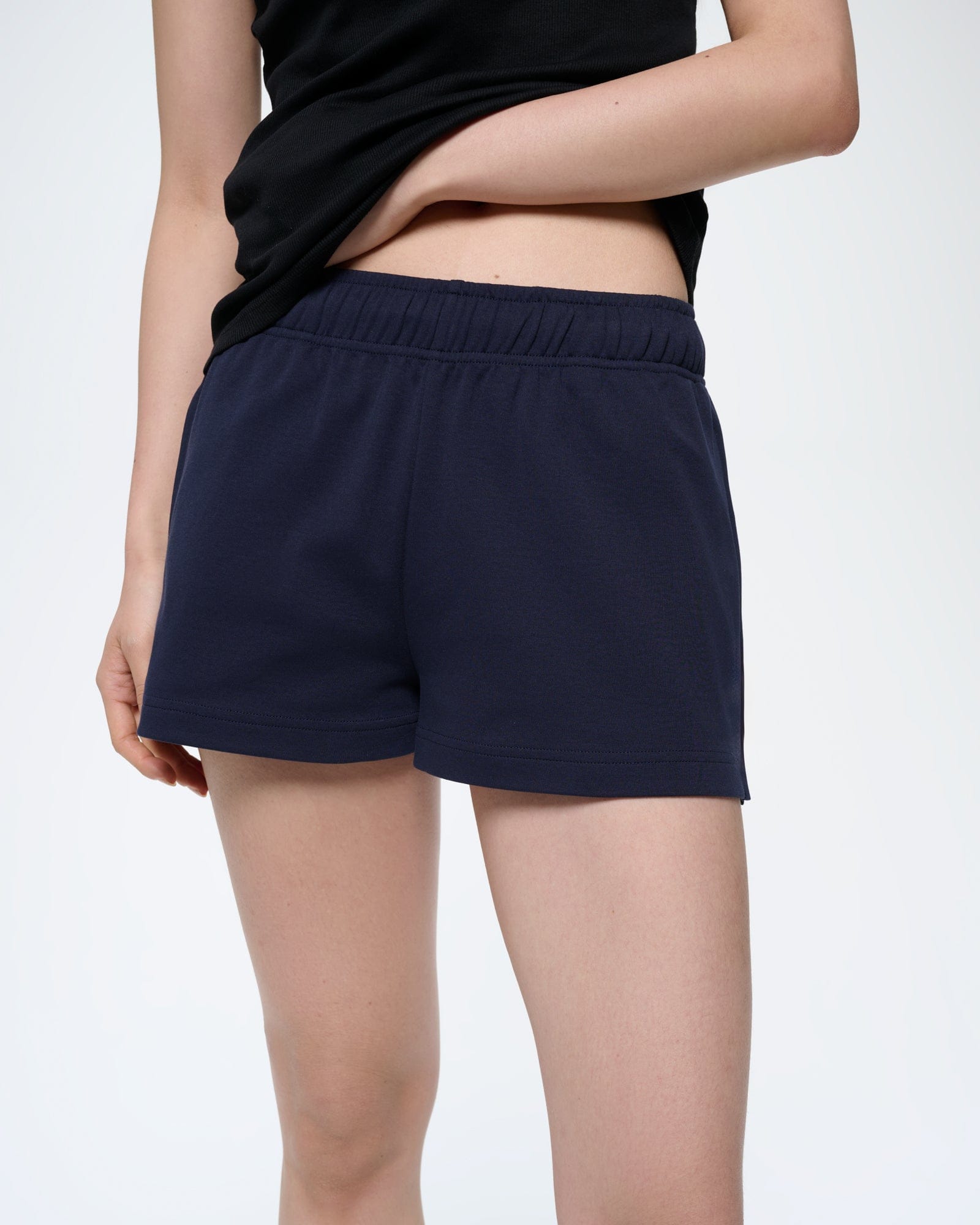 Womens Cotton Shorts—Midnight Navy