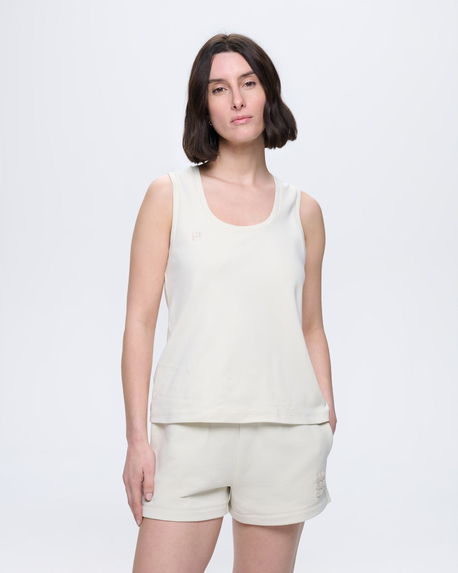 Womens Summer Tank Top—Bone White