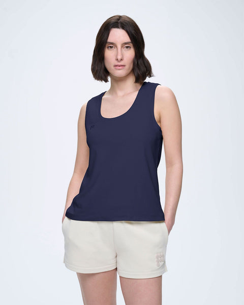 Womens Cotton Tank Top—Midnight Navy