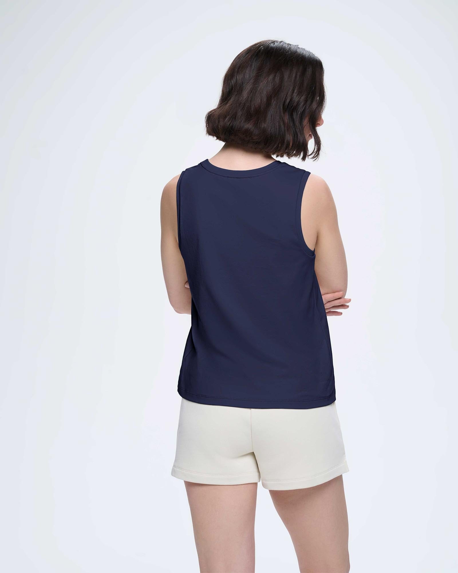 Womens Cotton Tank Top—Midnight Navy