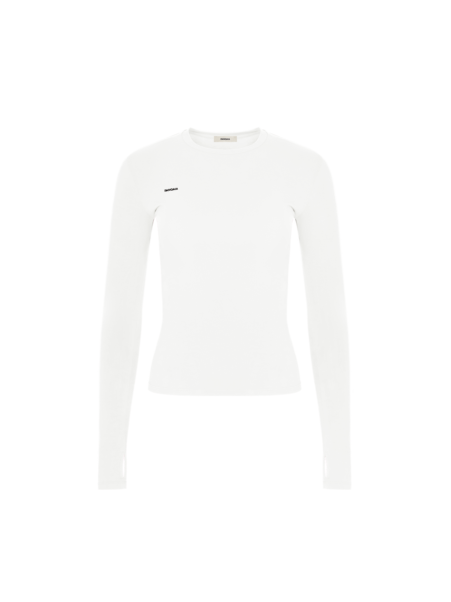 Womens 365 Cotton-Stretch Long-Sleeved Top—Off-White