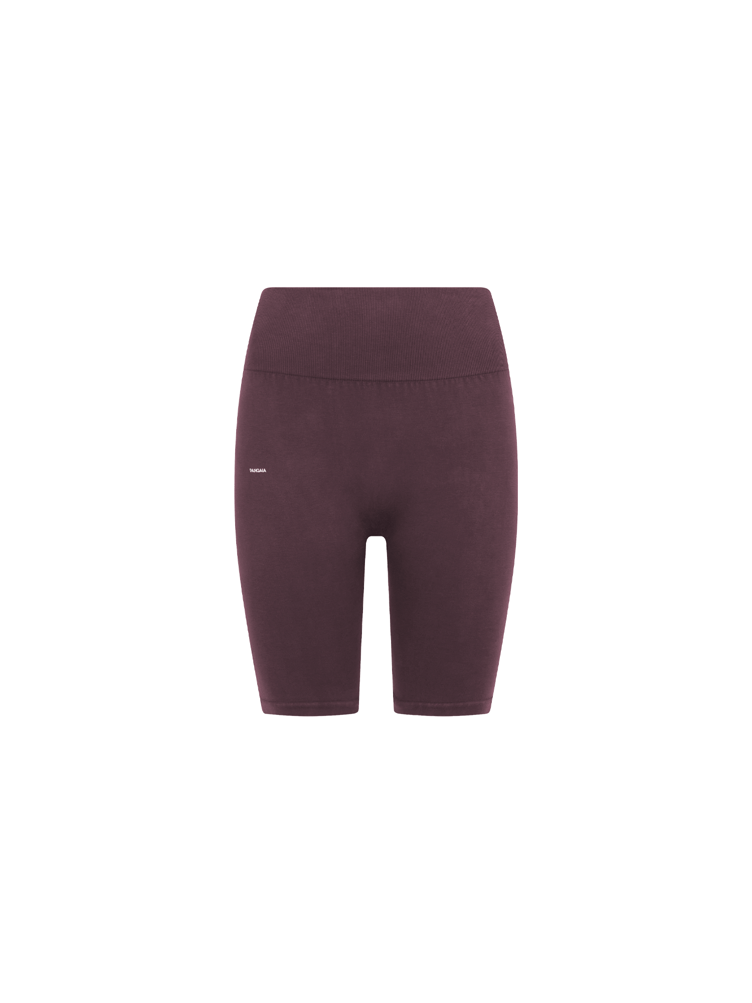 Womens Cotton-Stretch Cycle Shorts—Chestnut Maroon