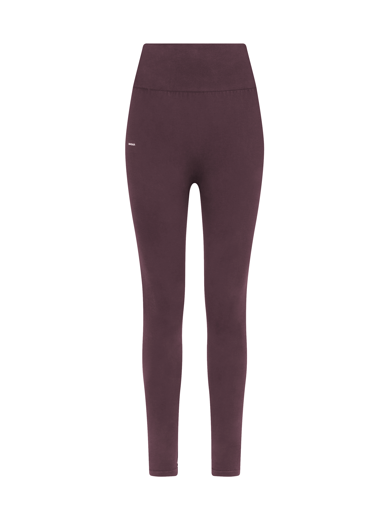Womens Cotton-Stretch Leggings—Chestnut Maroon