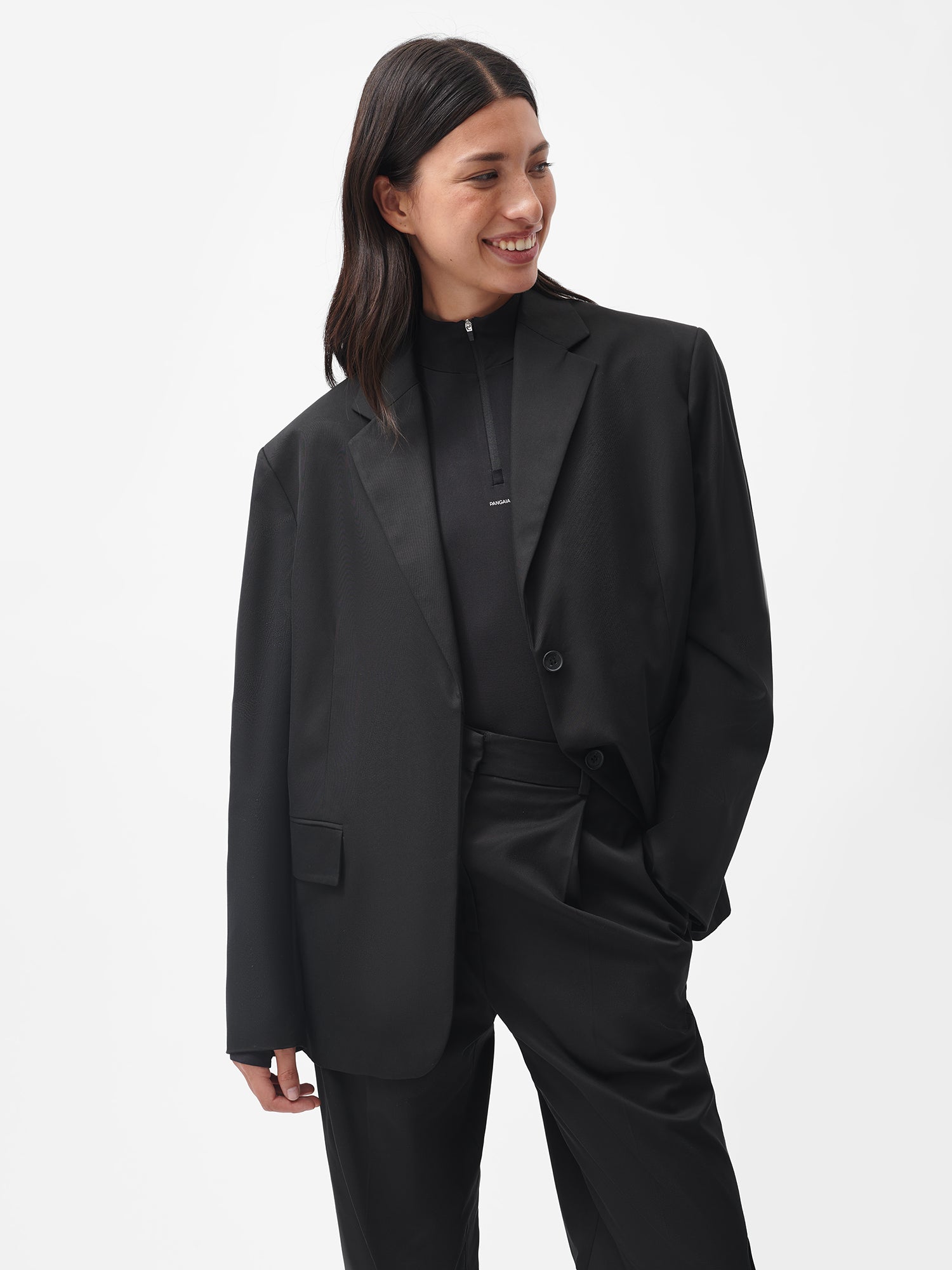 Womens-Cotton-Tailored-Jacket-Black-2