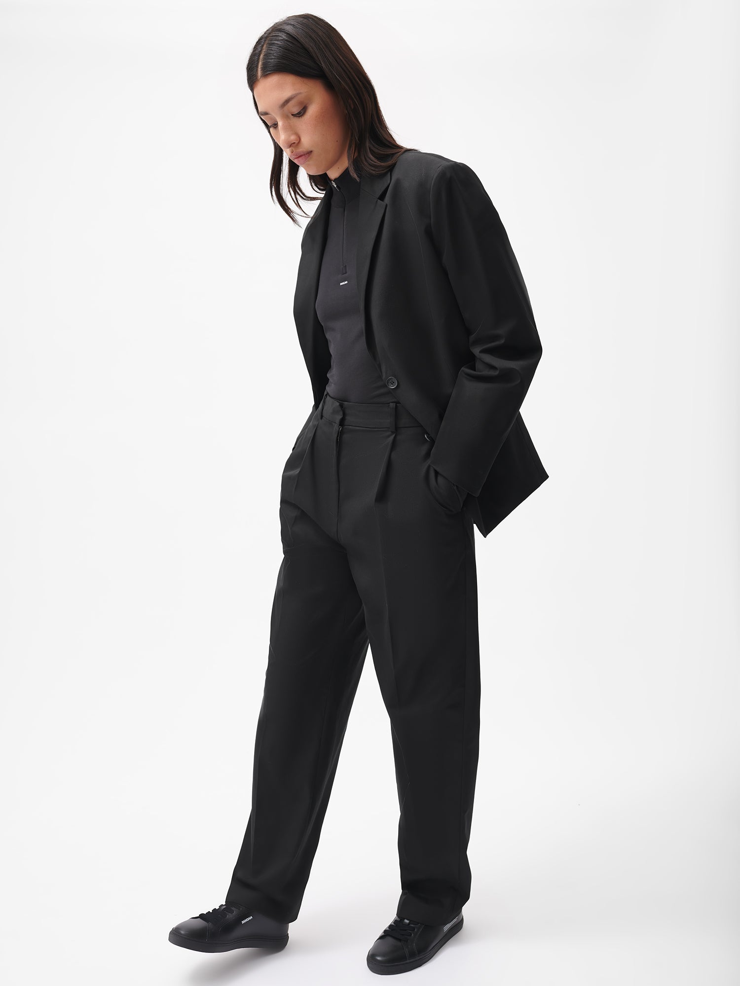 Womens-Cotton-Tailored-Jacket-Black-female-5