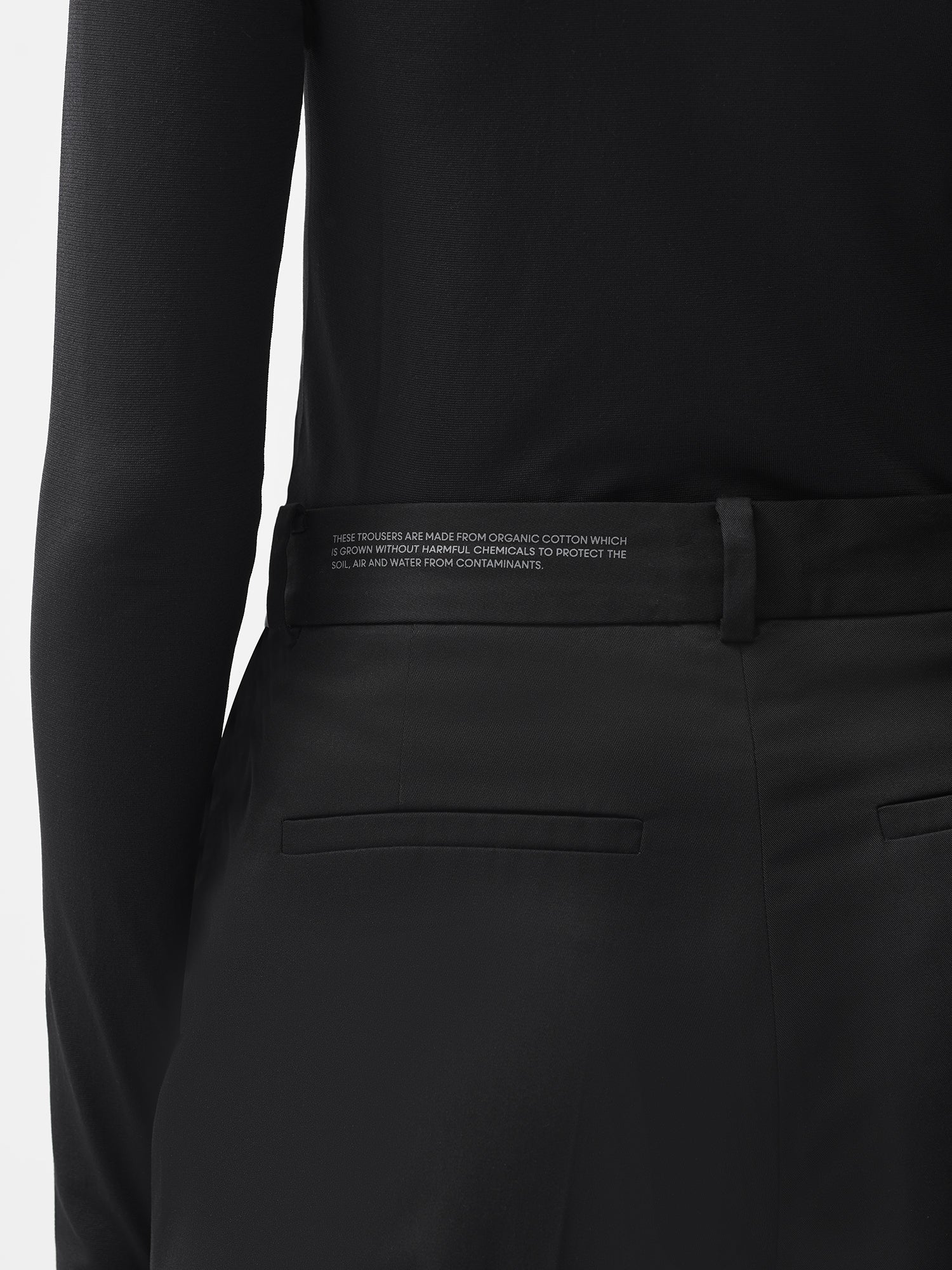 Black Tailored Trousers by Esse Studios on Sale