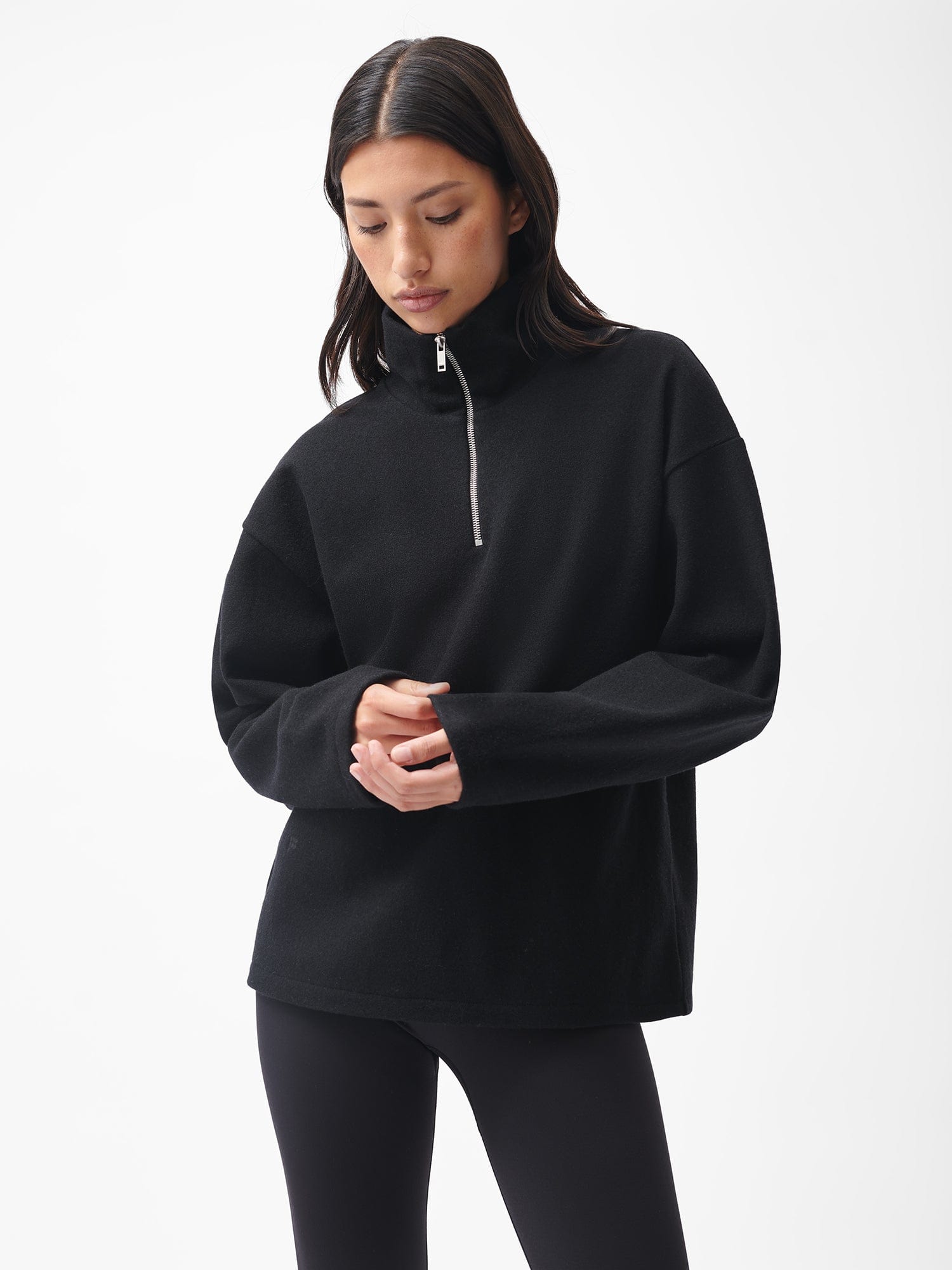 Half zip hotsell women's sweatshirt